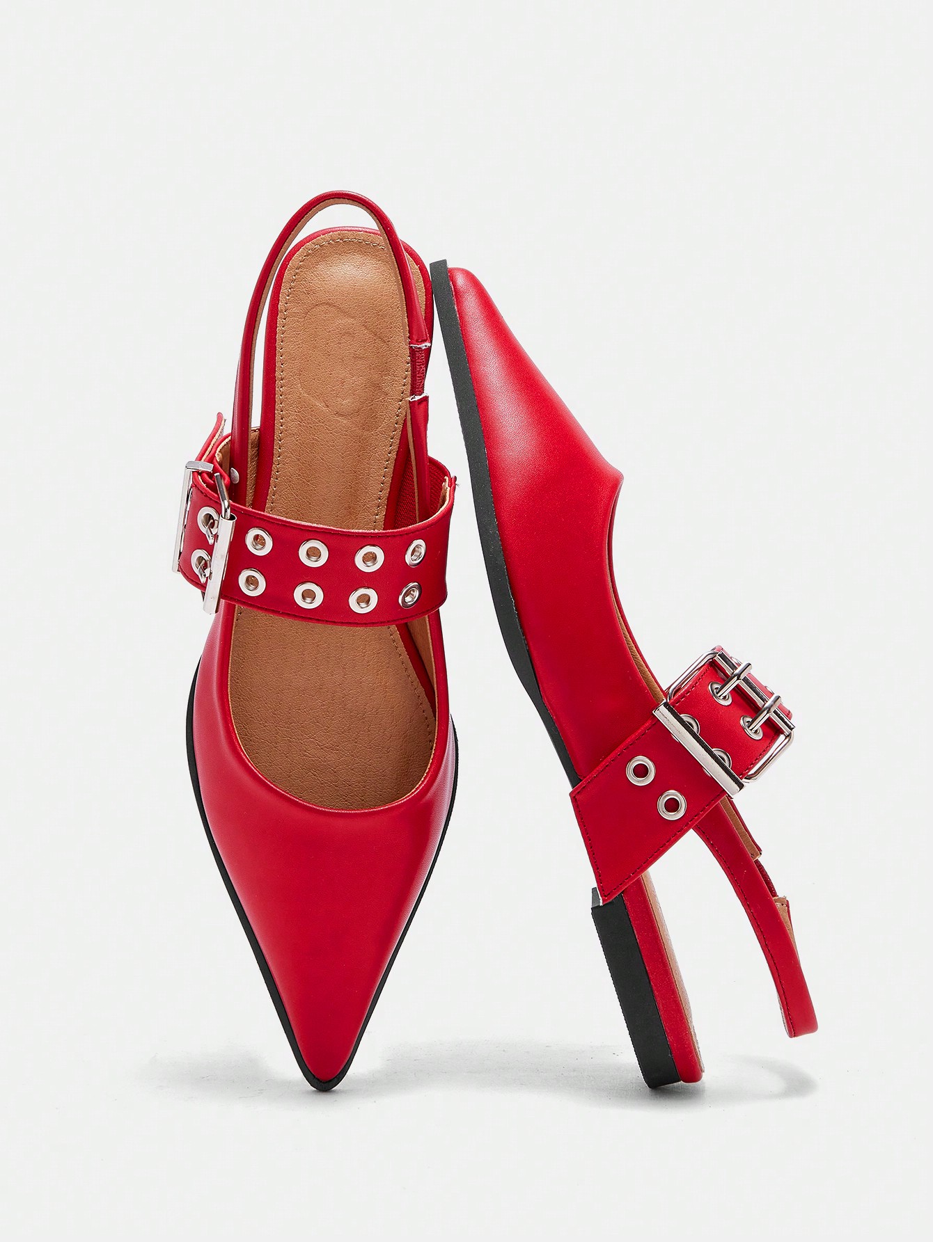 In Red Women Flats