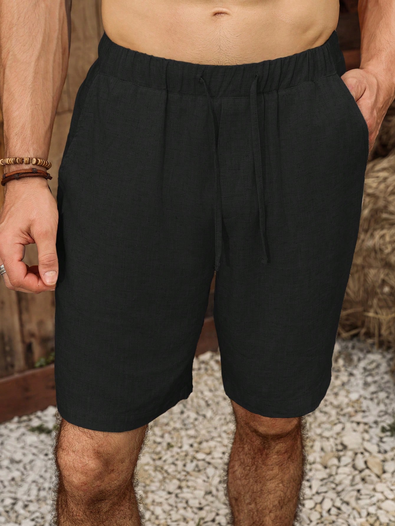 Men Linen Shorts