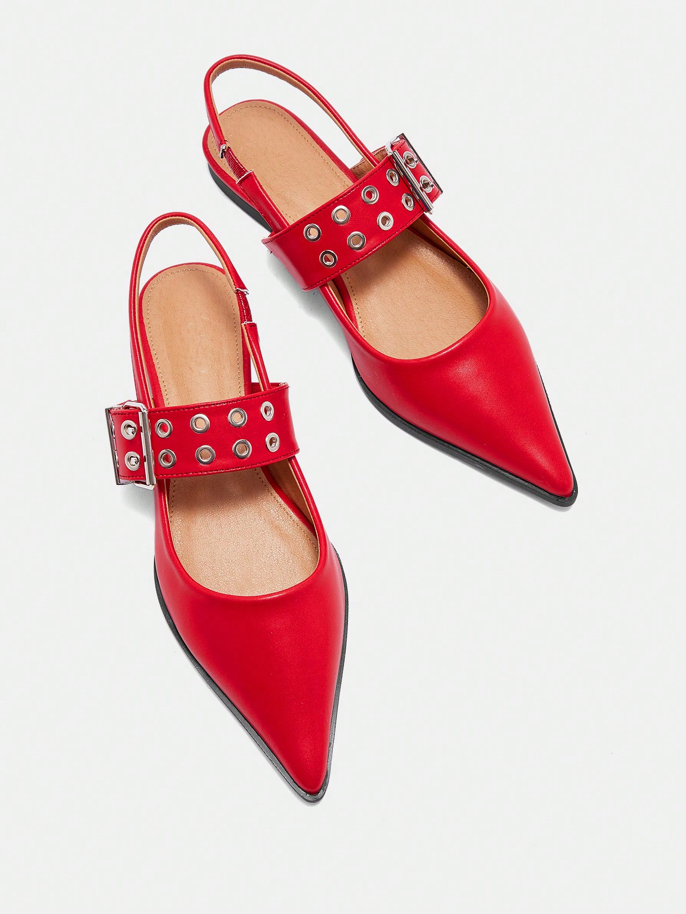 In Red Women Flats