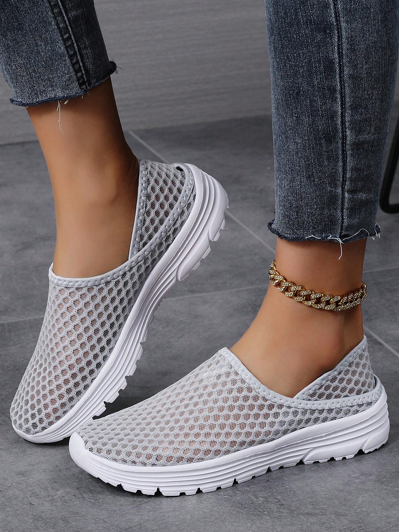 In Light Grey Women Shoes