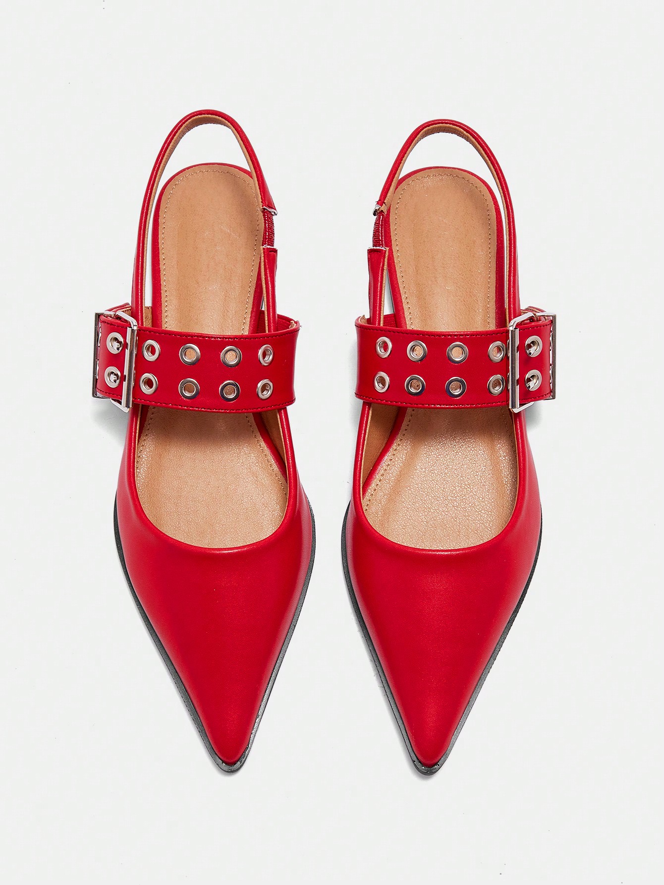 In Red Women Flats