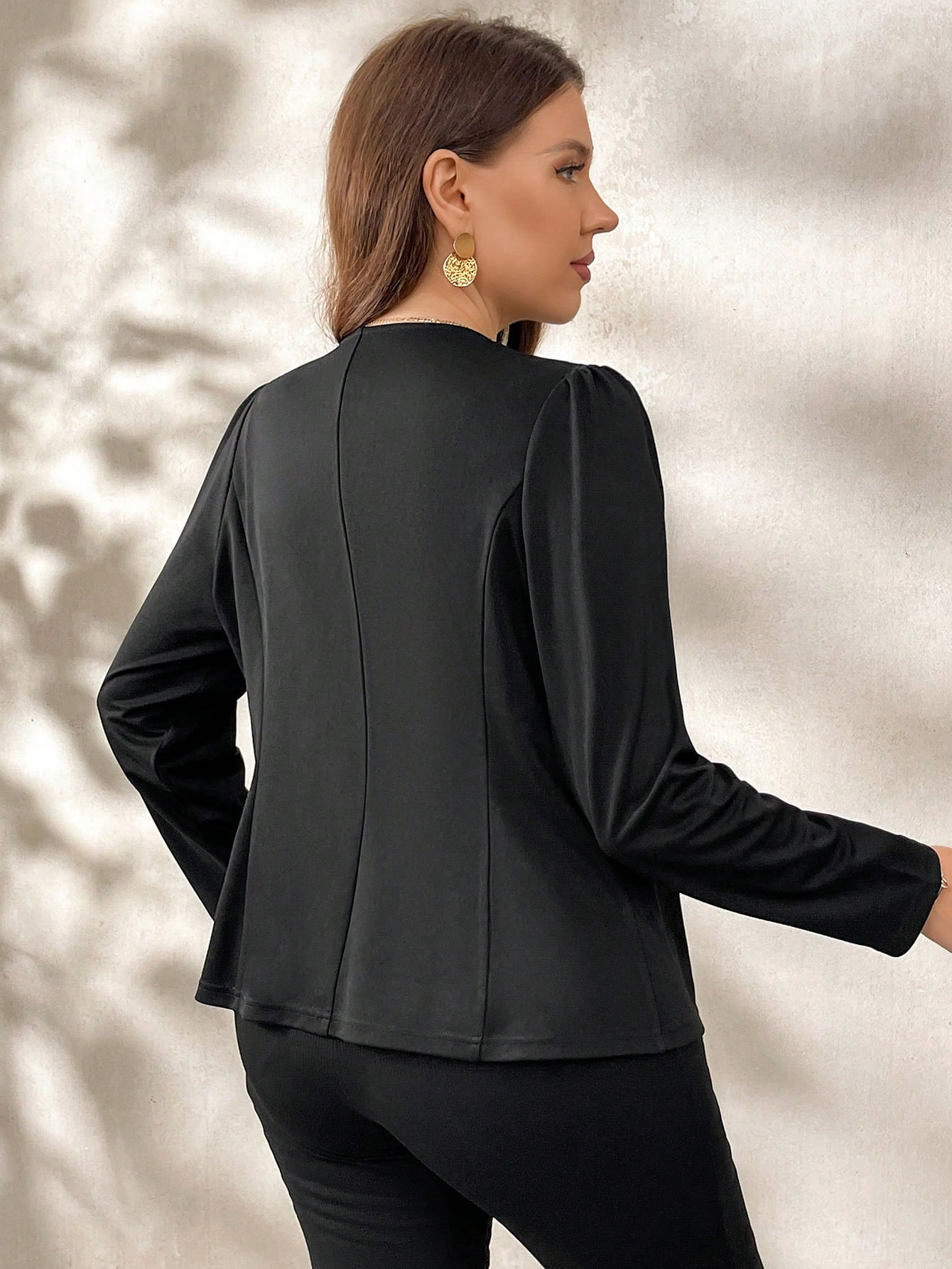 In Black Plus Size Jackets