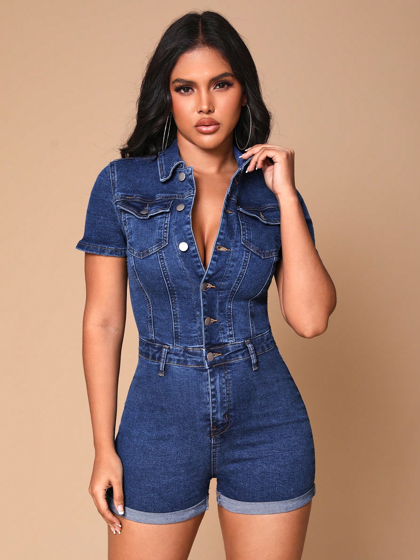 Women Denim Overalls & Jumpsuits