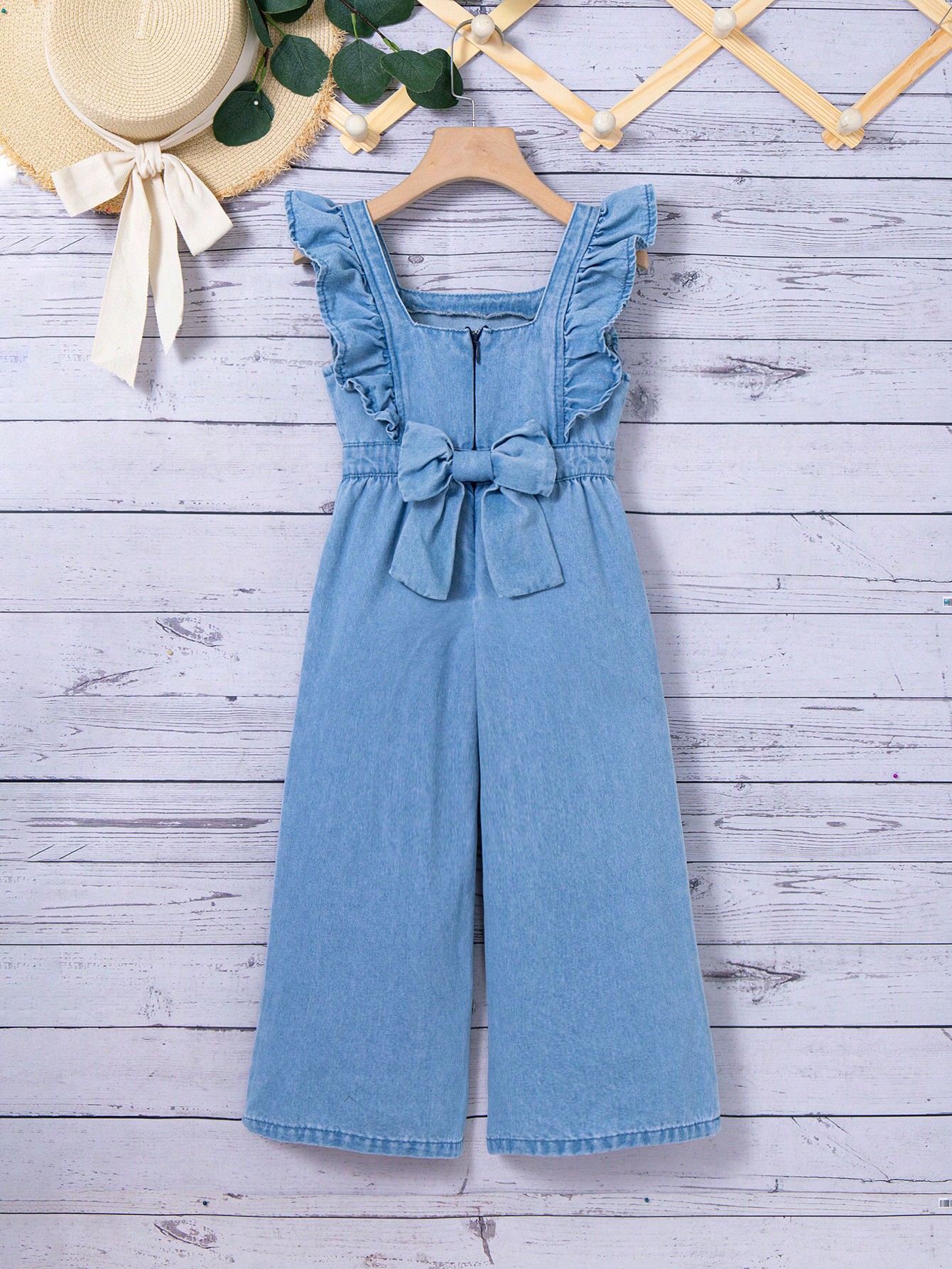 Young Girls Denim Overalls & Jumpsuits