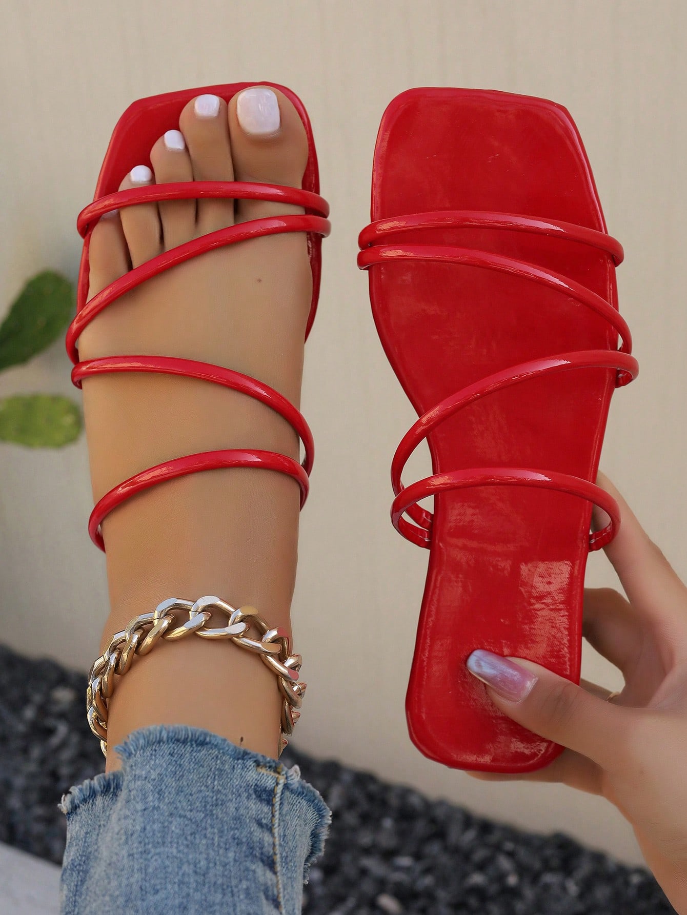 In Red Women Sandals