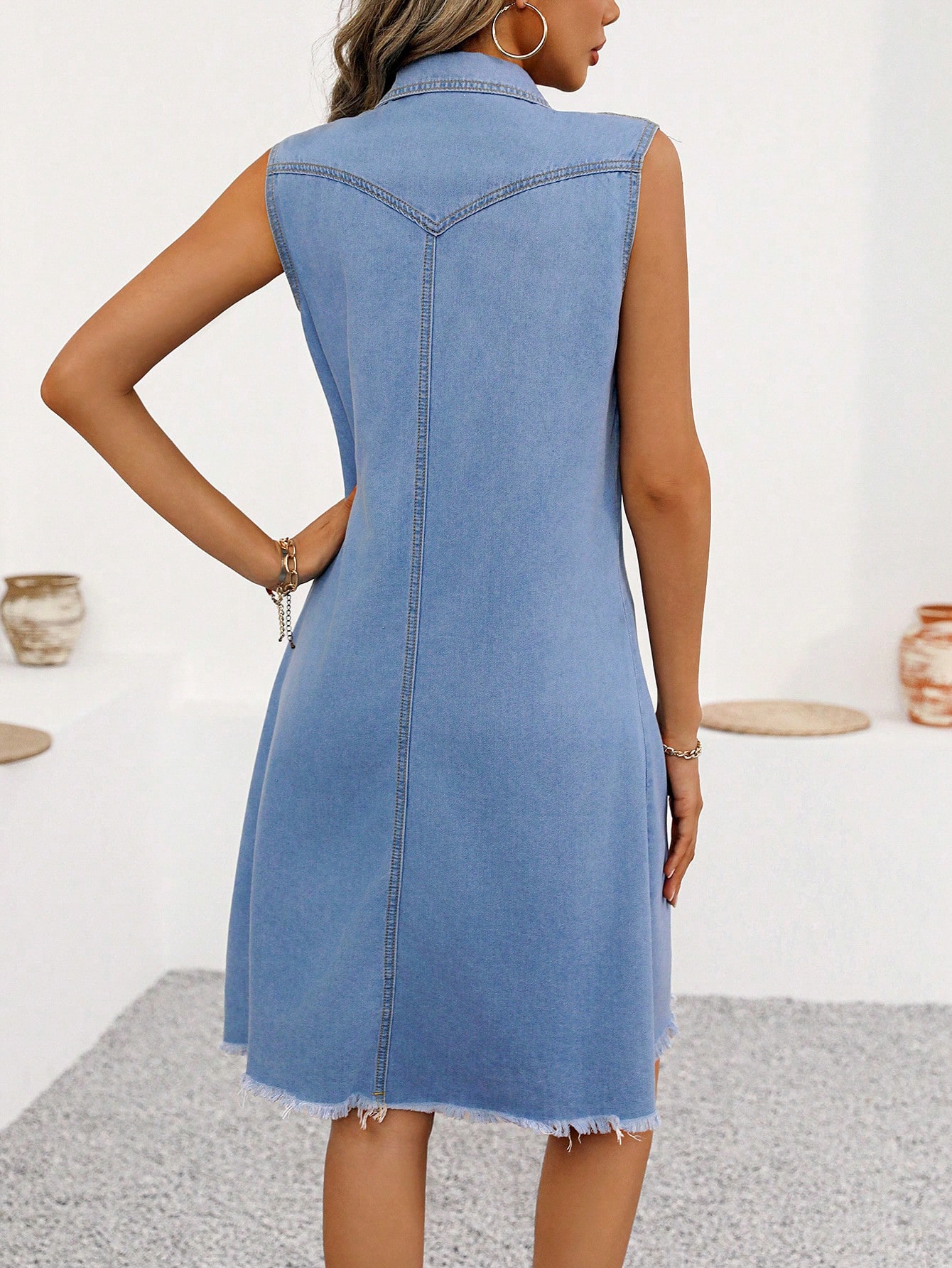 In Blue Women Denim Dresses