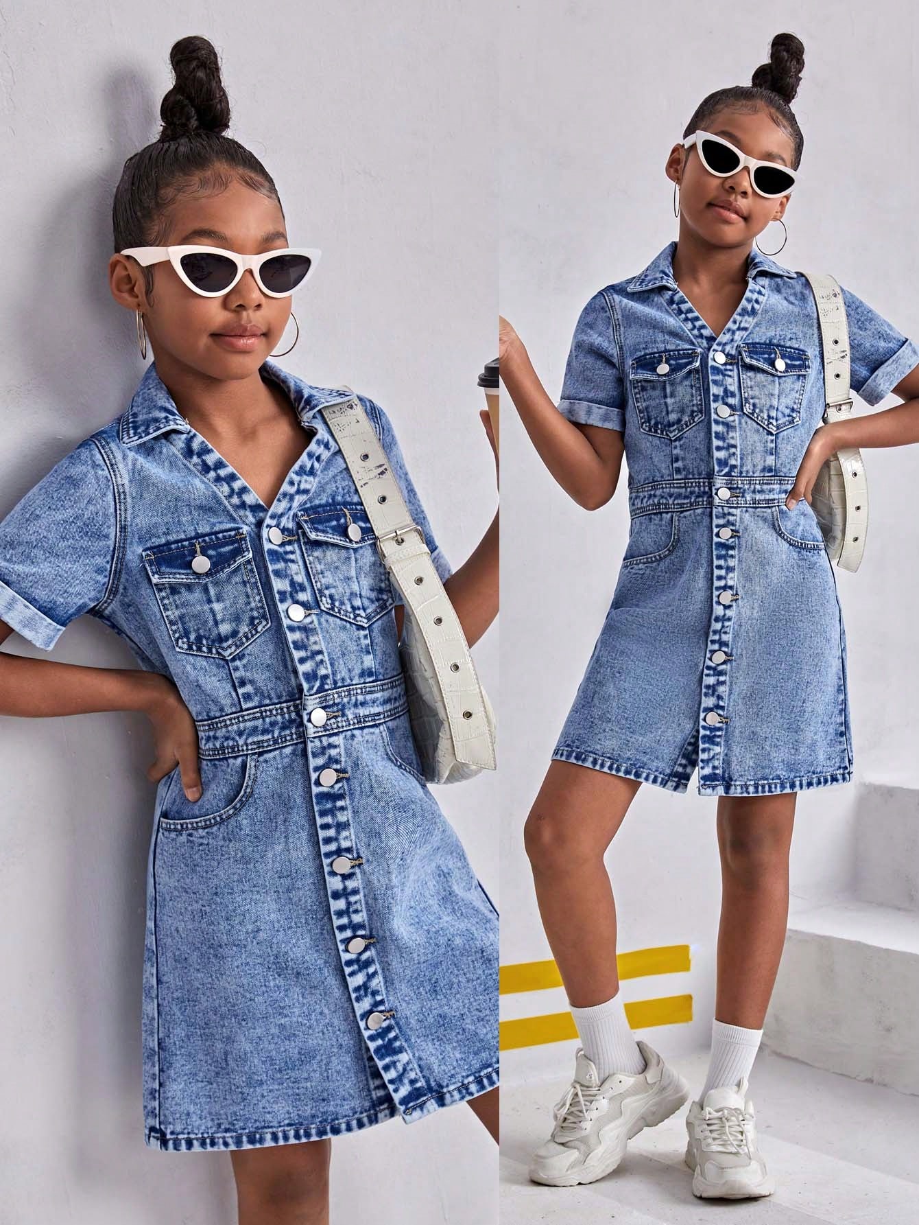 Tween Girls Denim Dresses