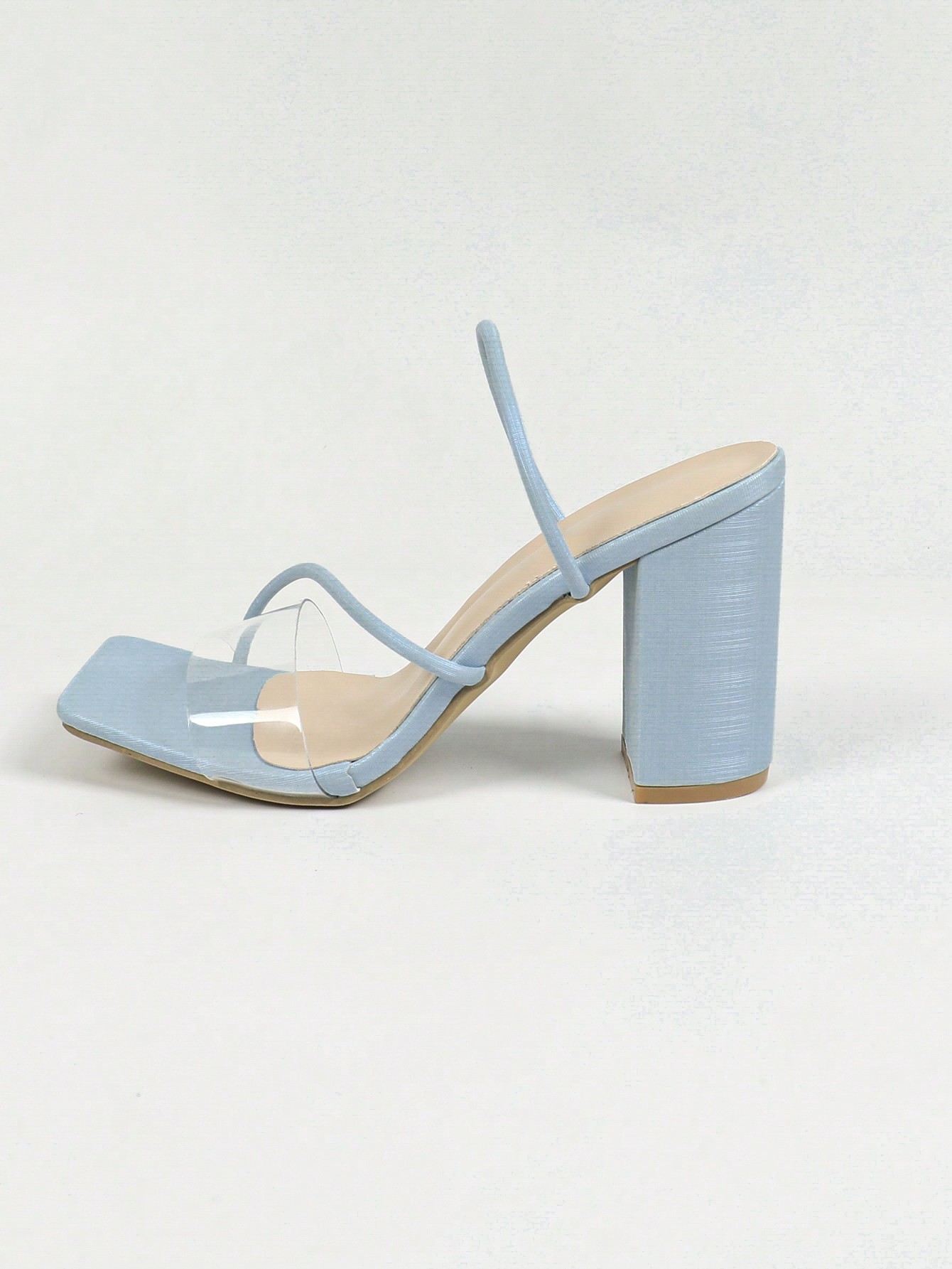 In Baby Blue Women Heeled Sandals