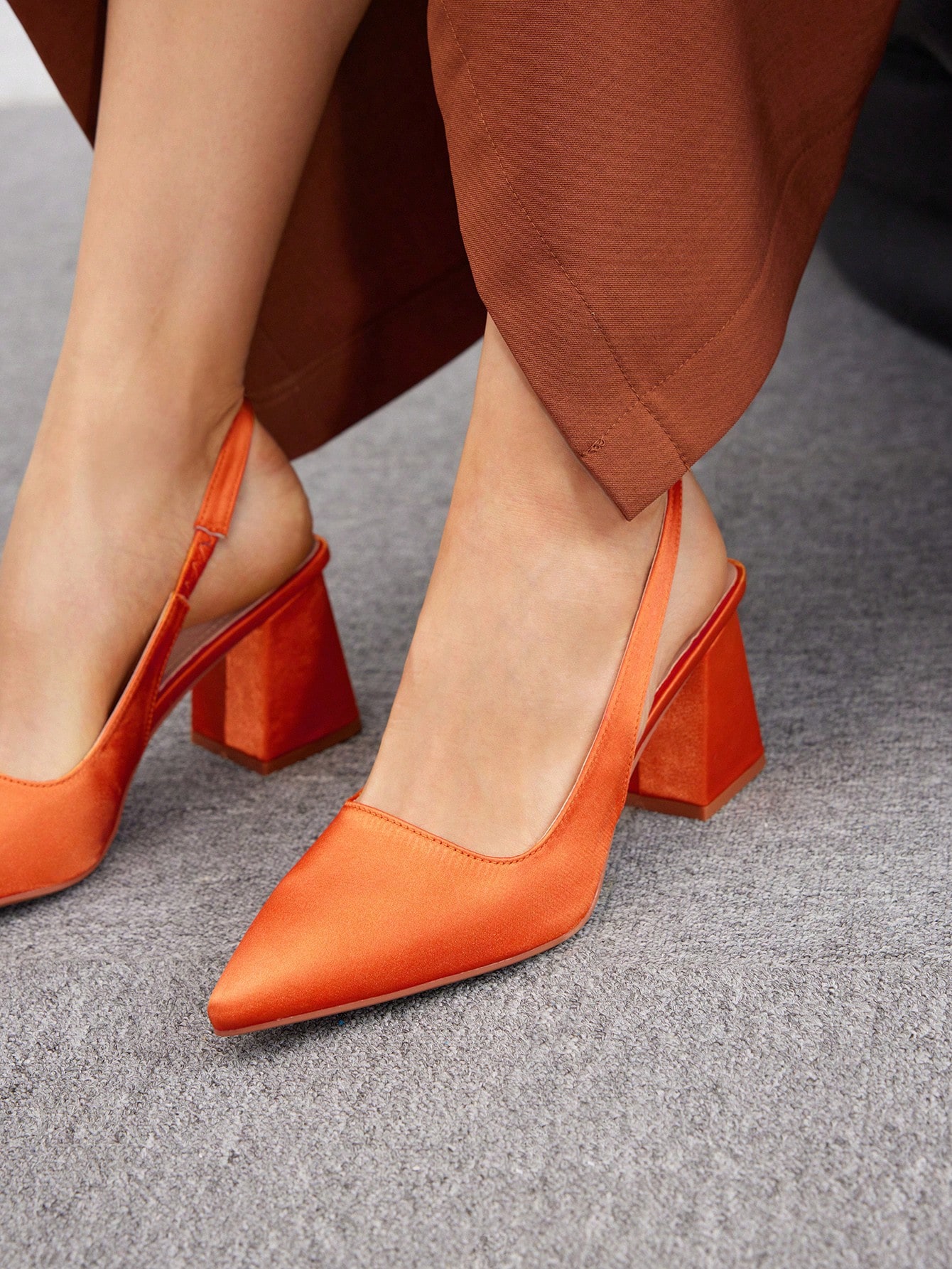 In Orange Women Pumps