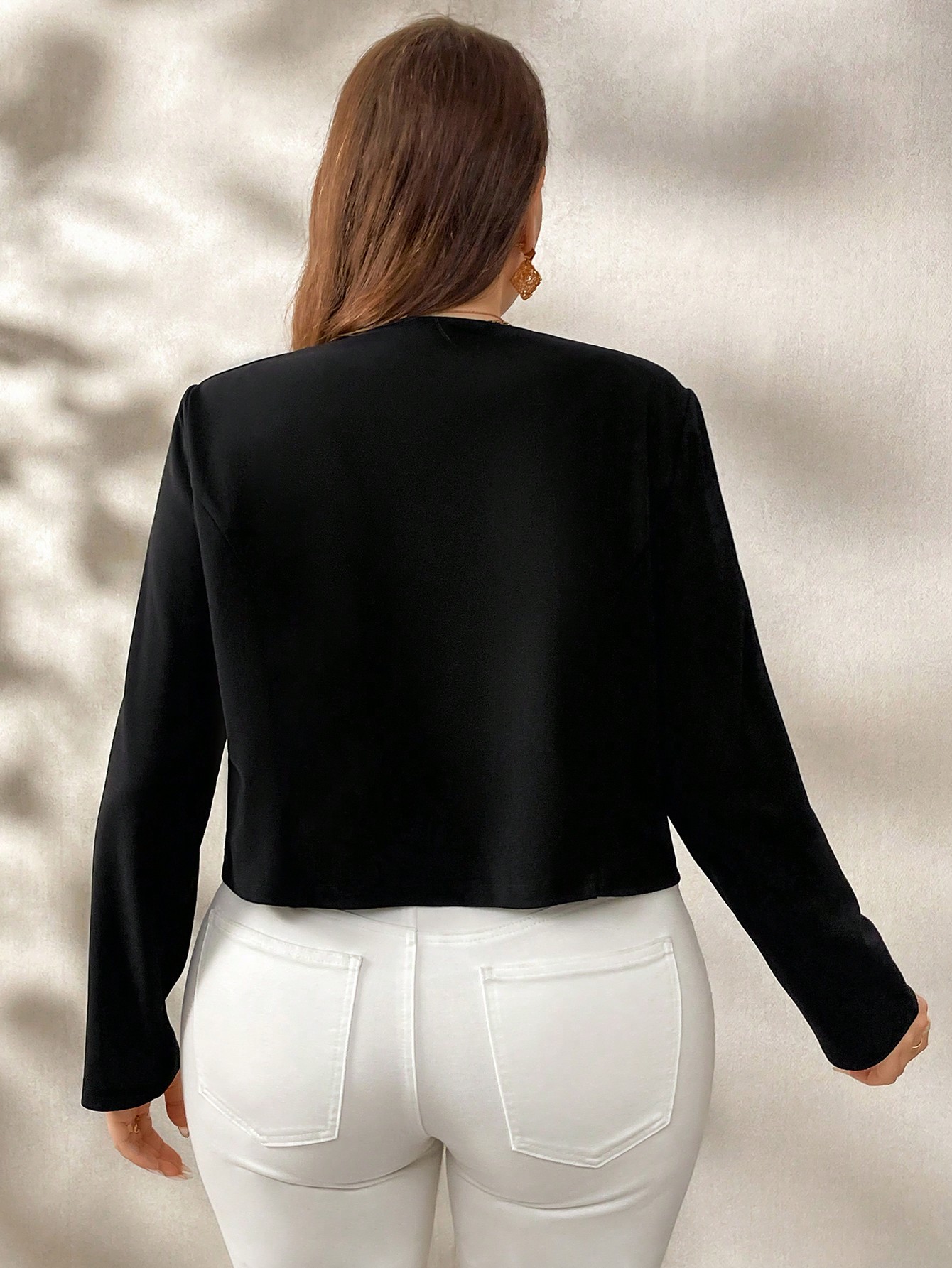 In Black Plus Size Jackets