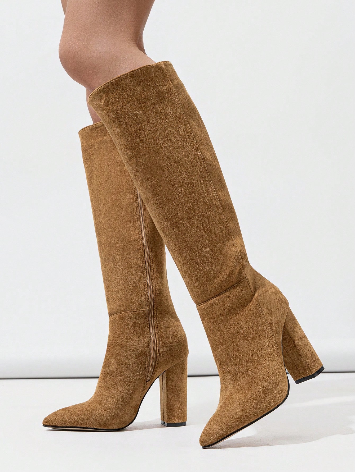 In Brown Women Knee-High Boots