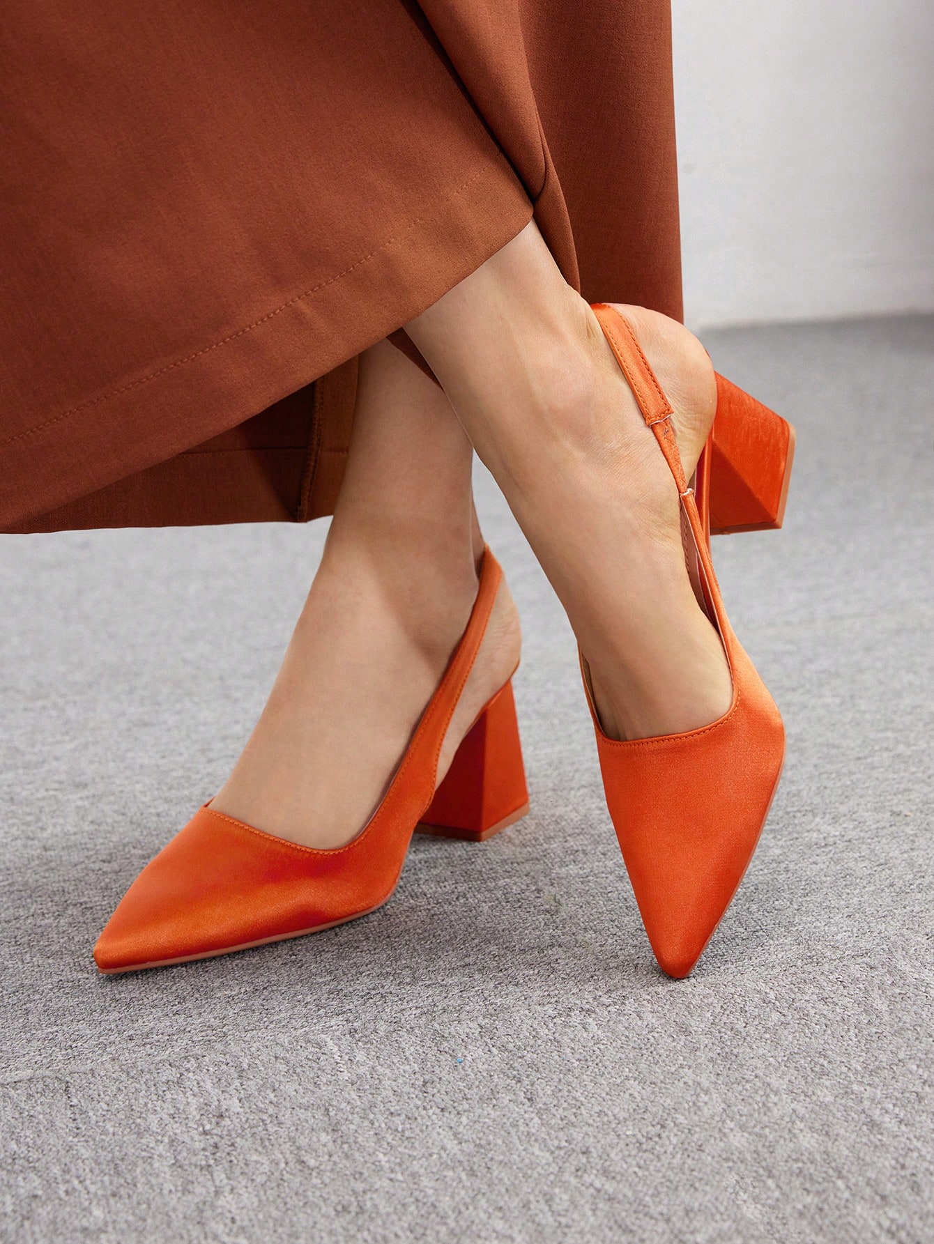 In Orange Women Pumps