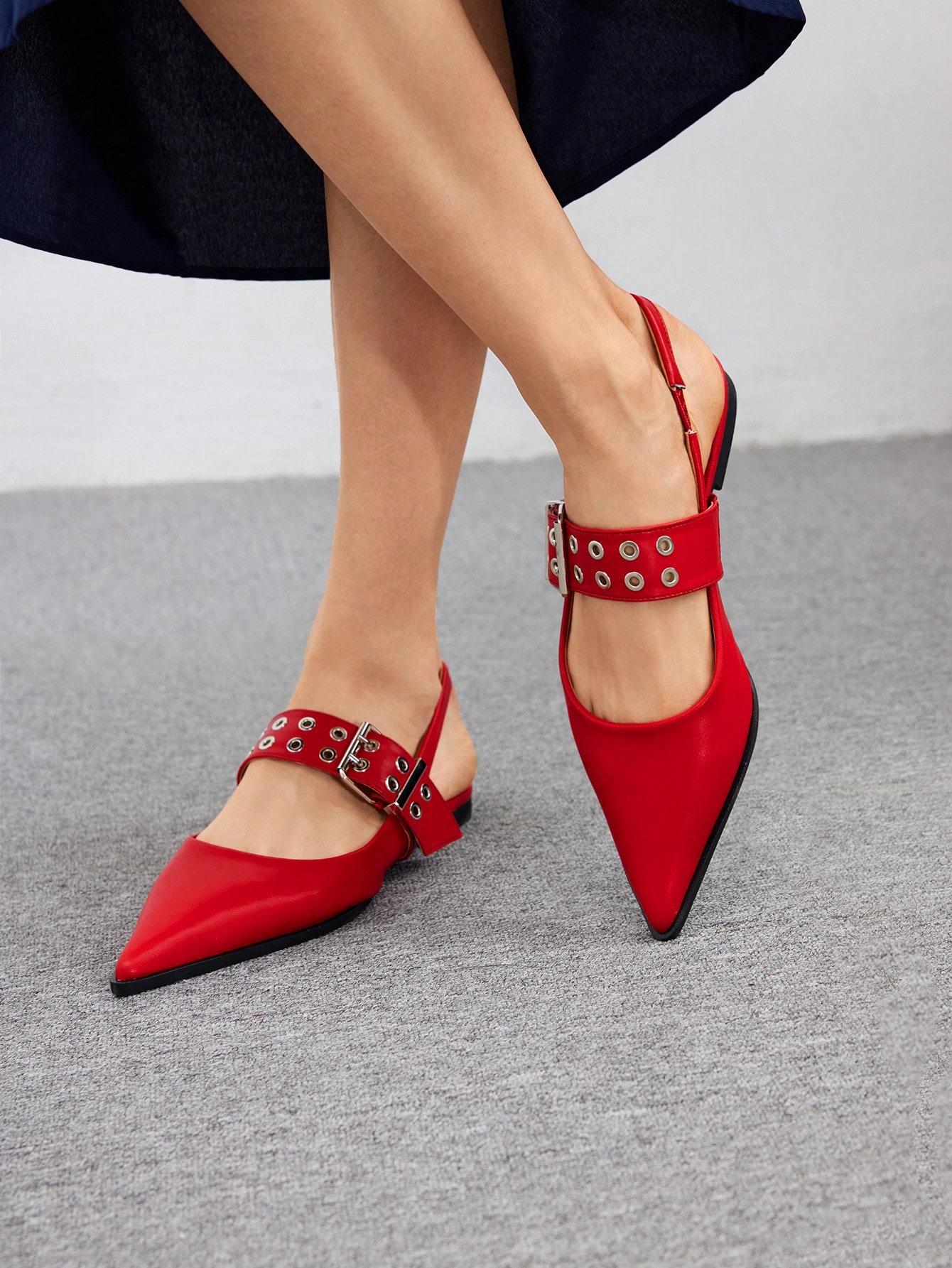 In Red Women Flats