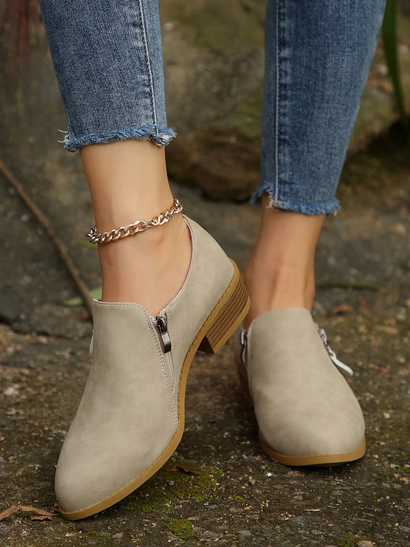 In Beige Women Fashion Boots