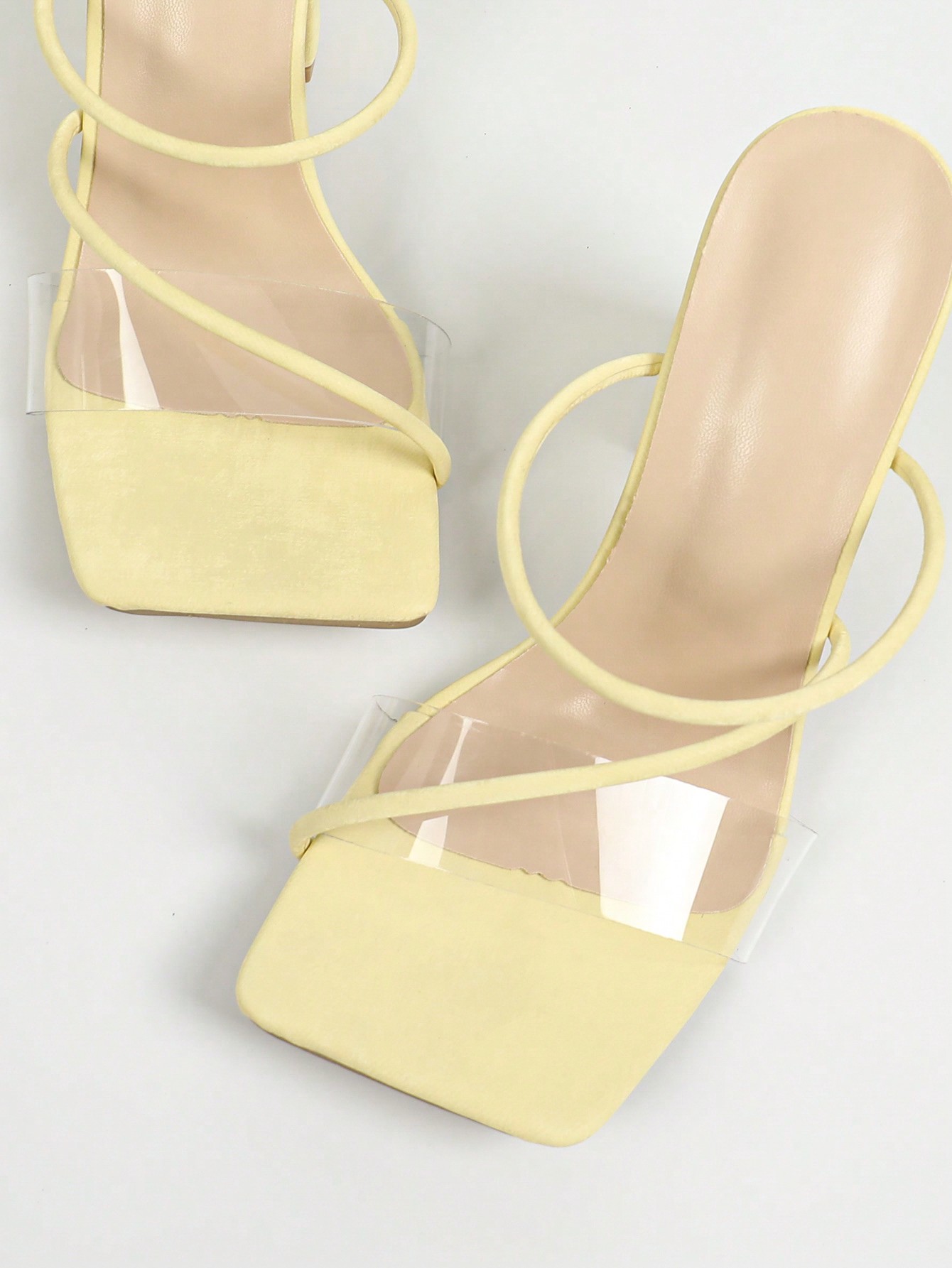 In Yellow Women Heeled Sandals