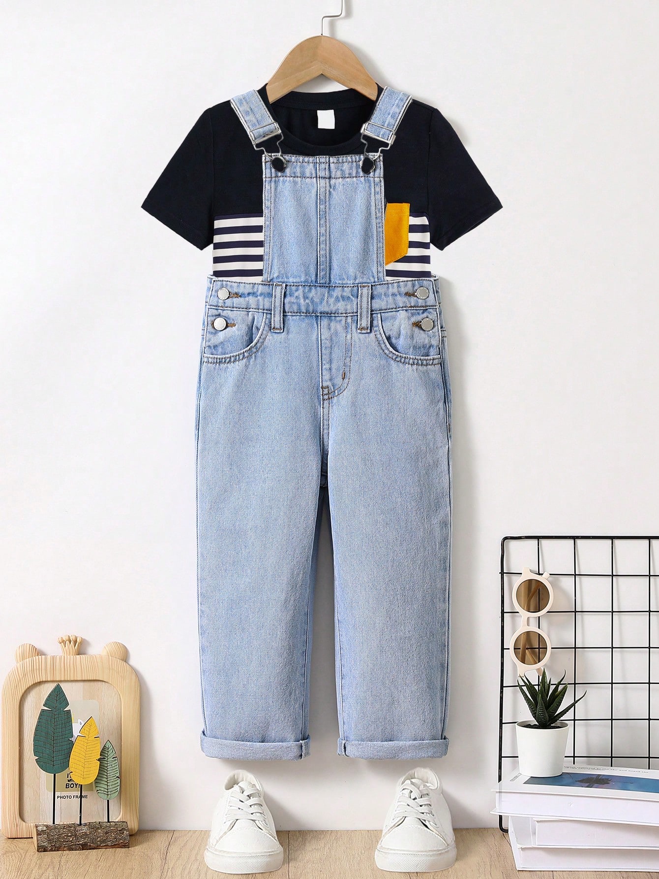 Young Boys Denim Overalls & Jumpsuits