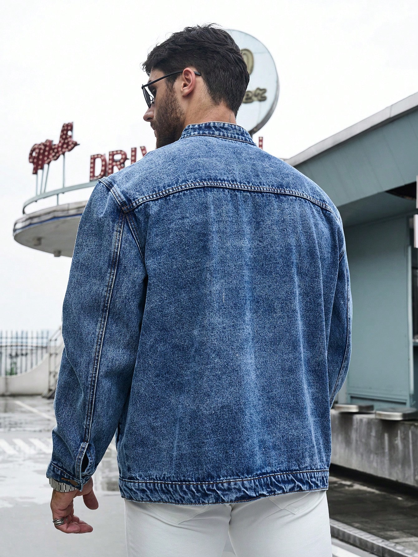 Men Plus Size Denim Jackets