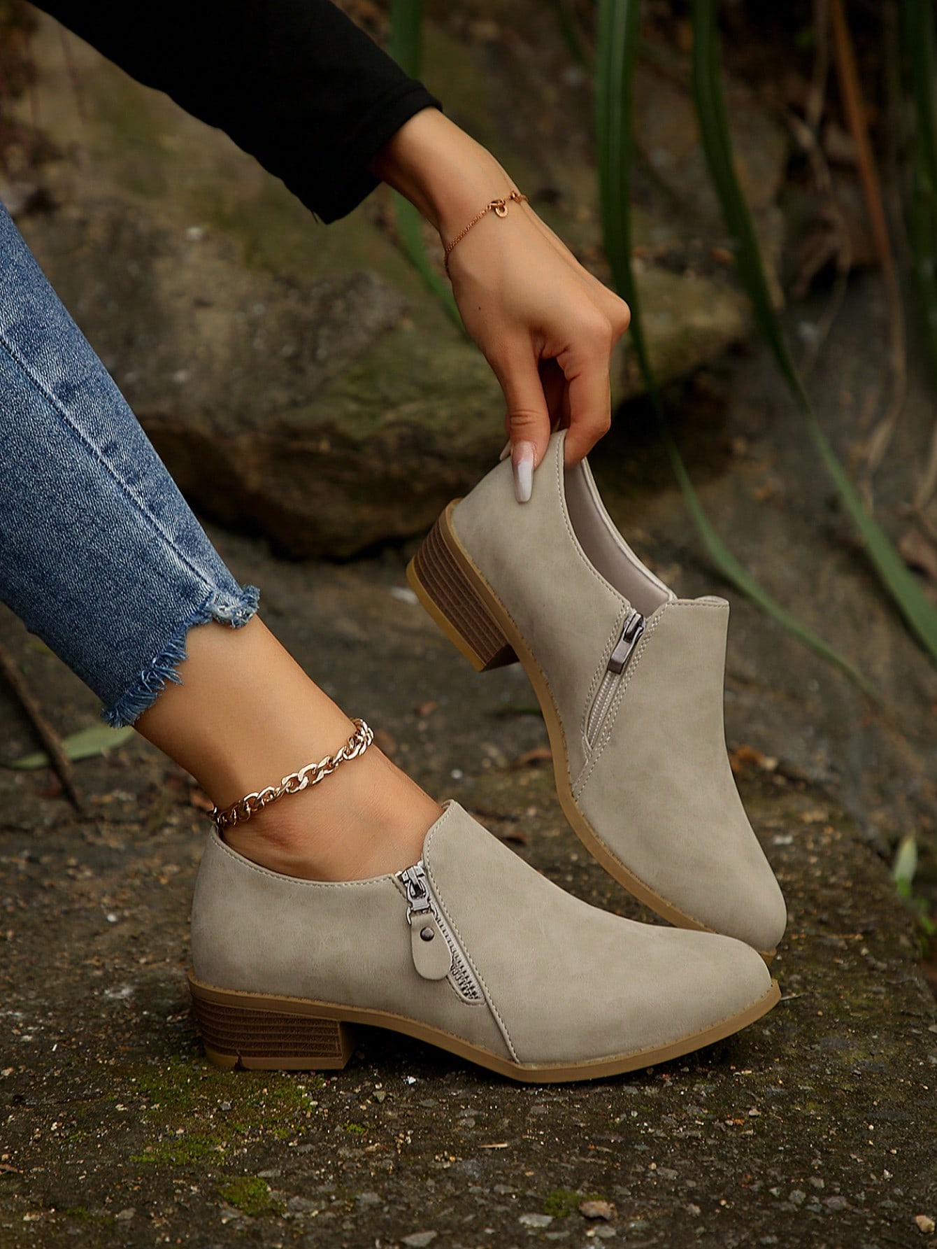 In Beige Women Fashion Boots