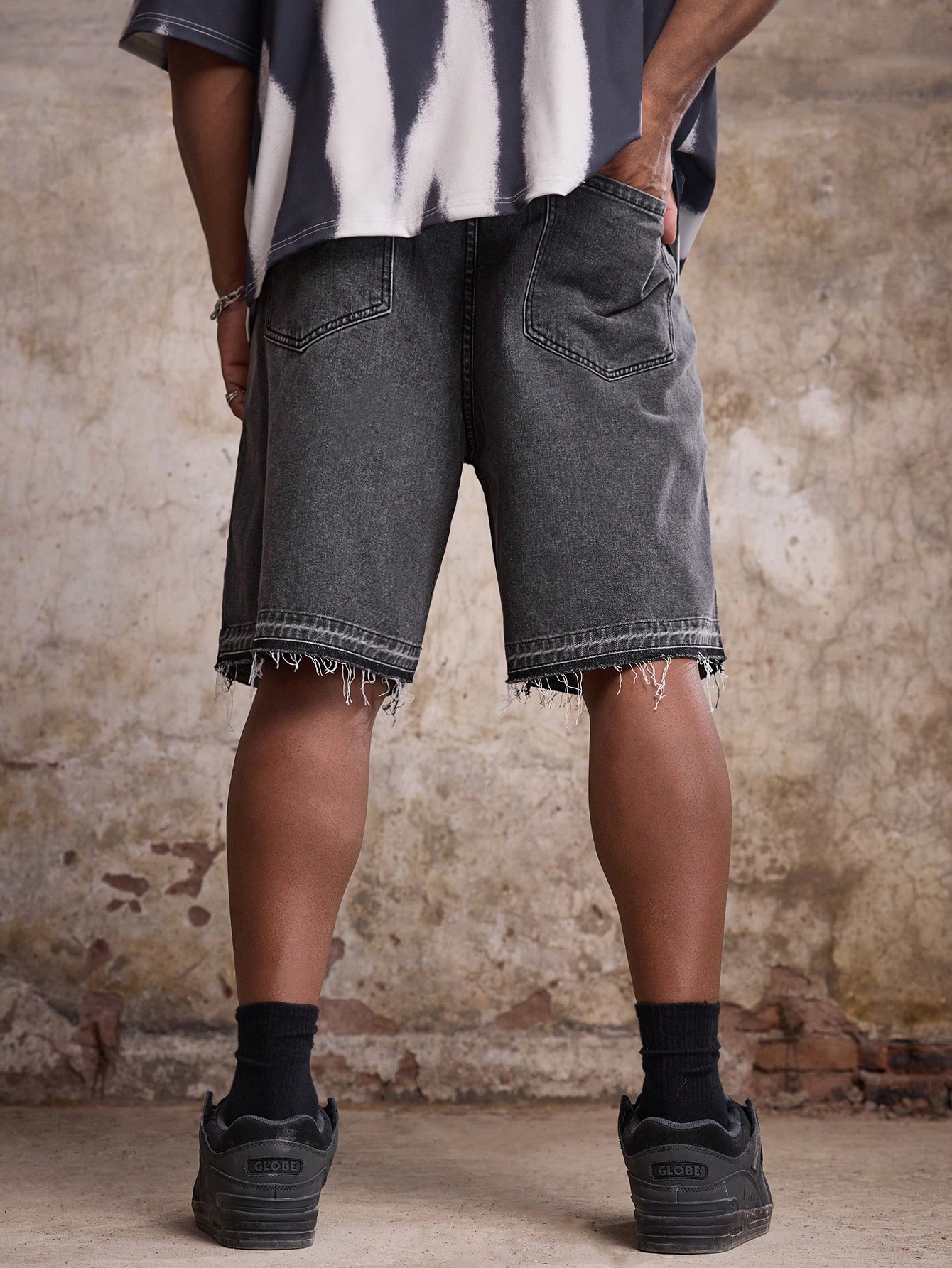 Men Plus Size Denim Shorts