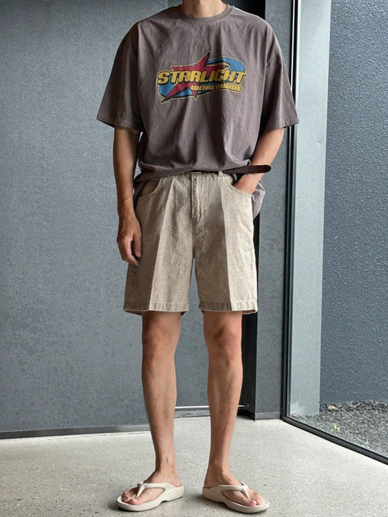 Men Linen Shorts