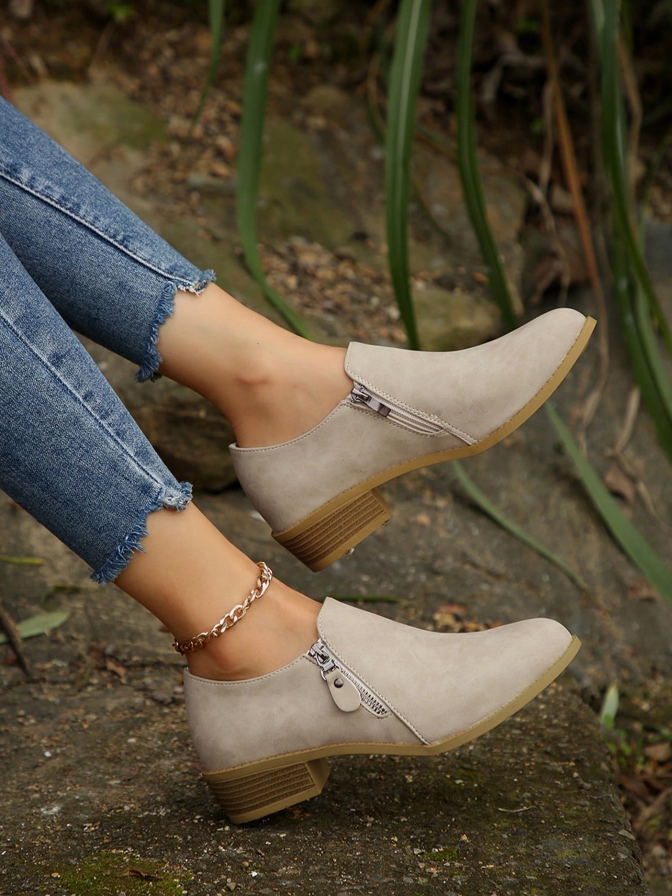 In Beige Women Fashion Boots