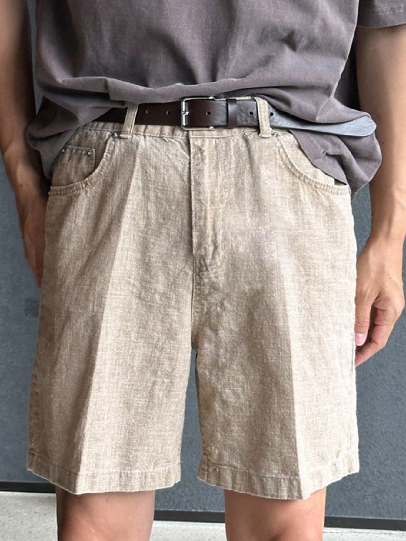 Men Linen Shorts