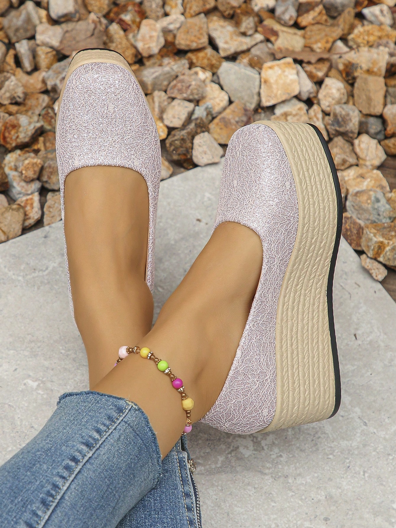 In Pink Women Wedges & Flatform