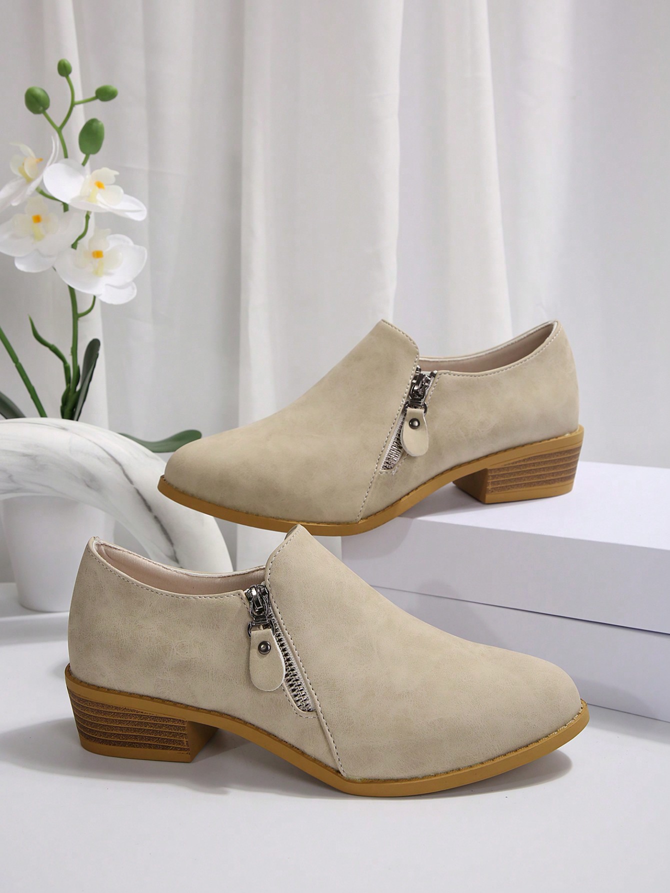 In Beige Women Fashion Boots