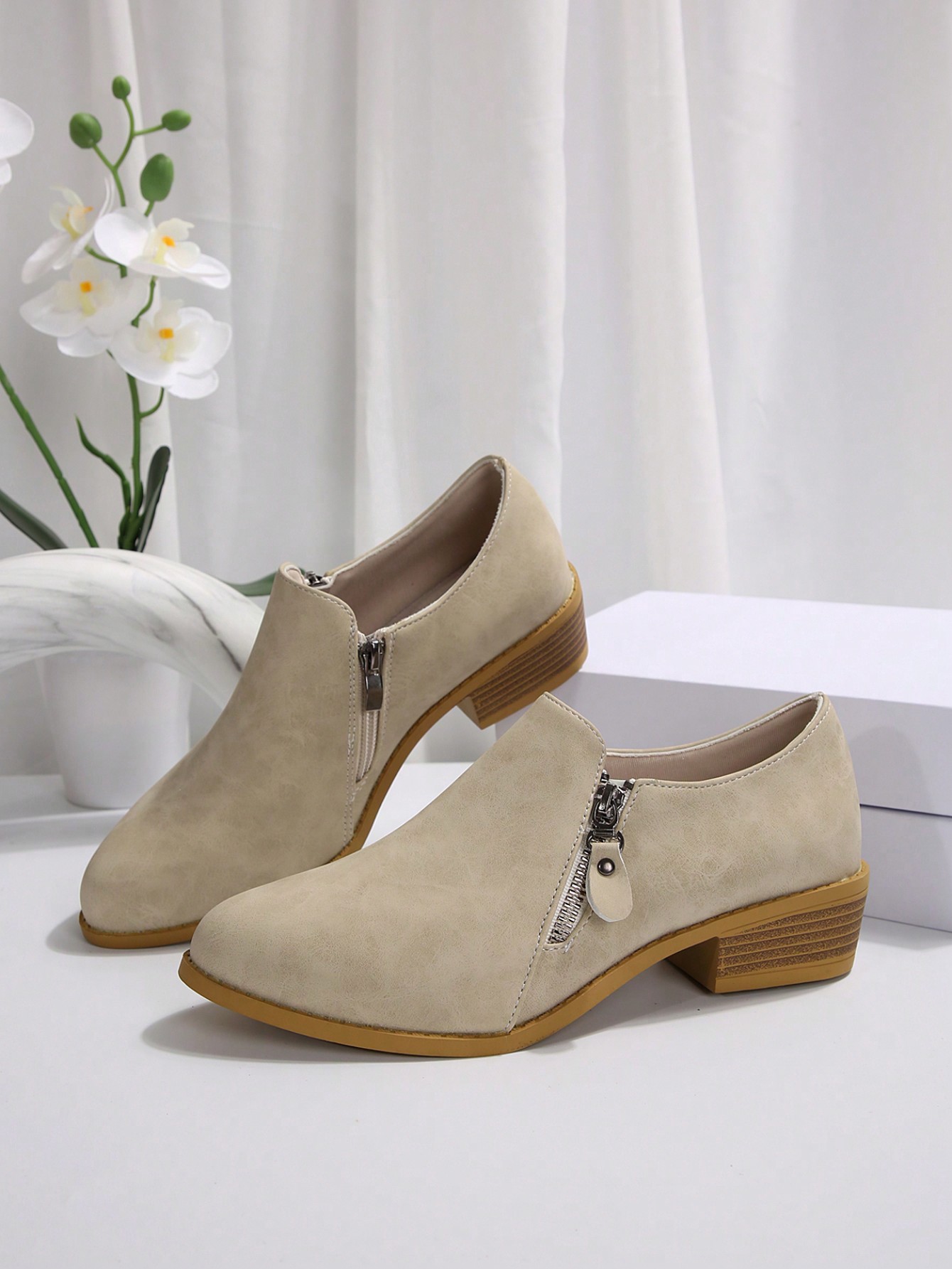 In Beige Women Fashion Boots