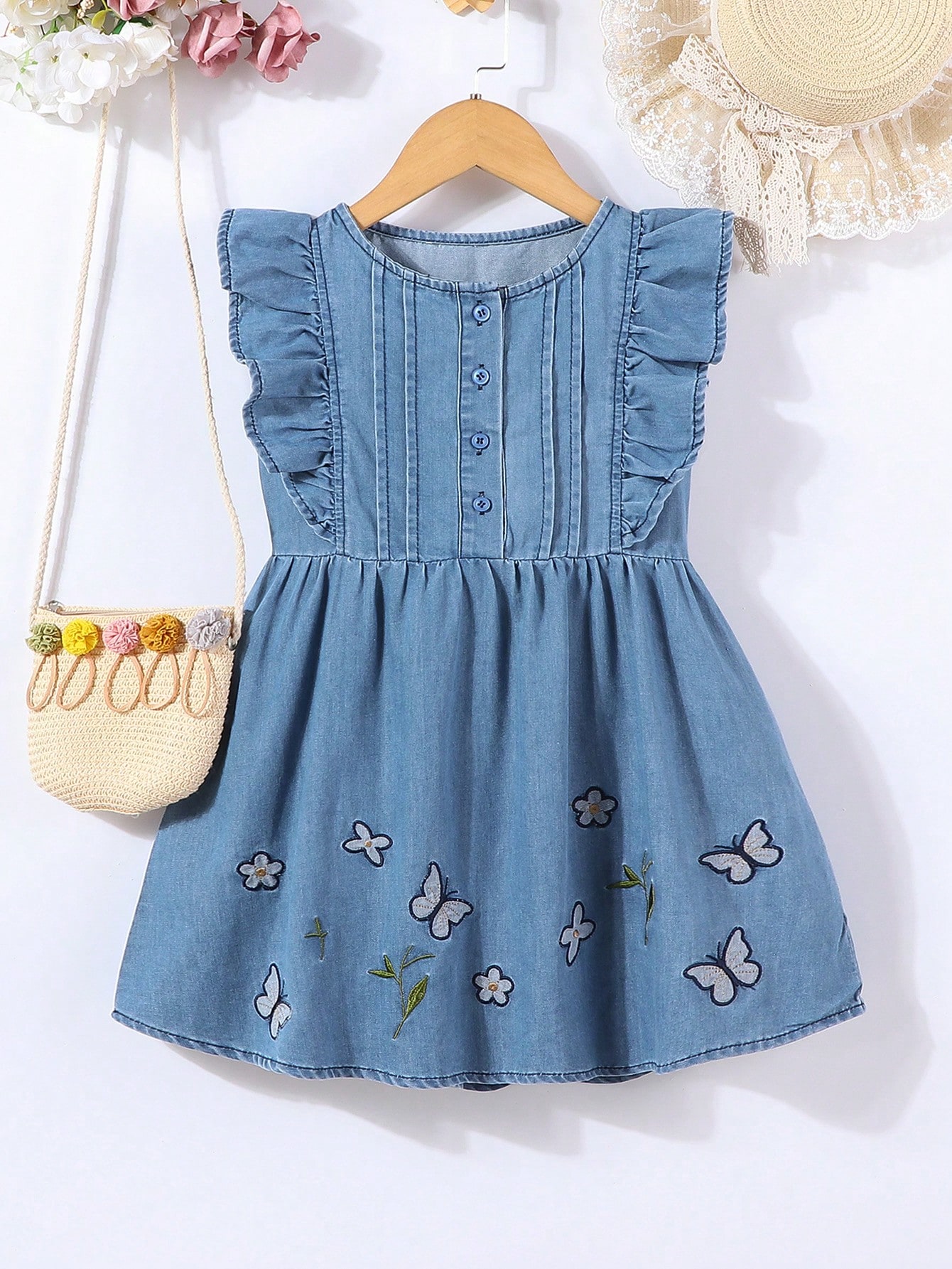 Young Girls Denim Dresses