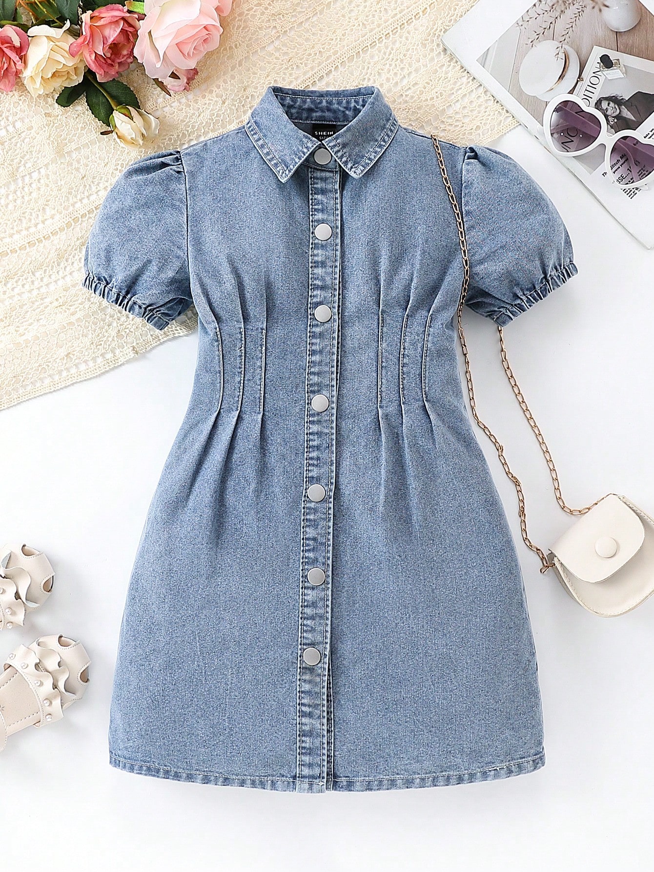 Young Girls Denim Dresses