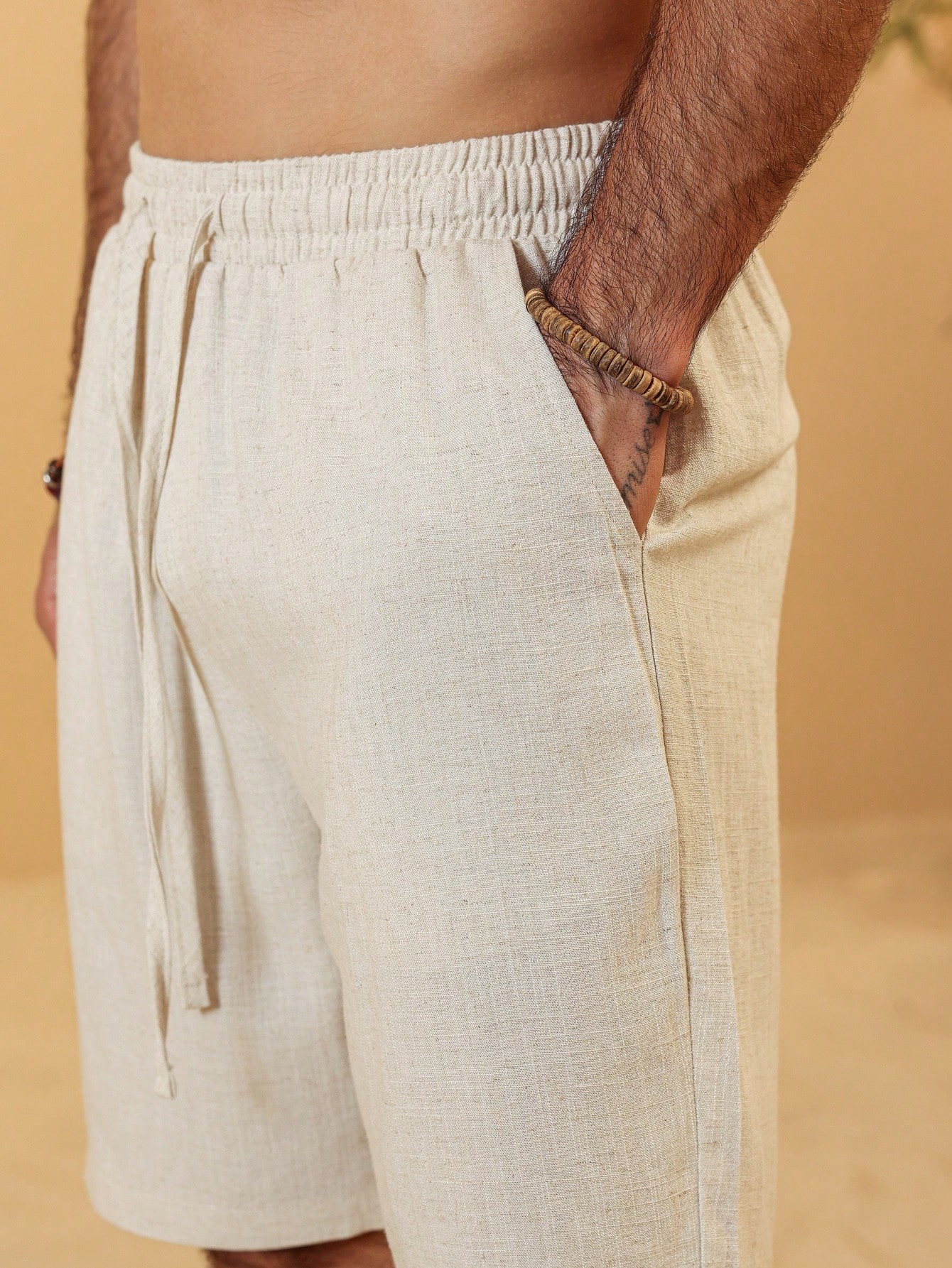 Men Linen Shorts