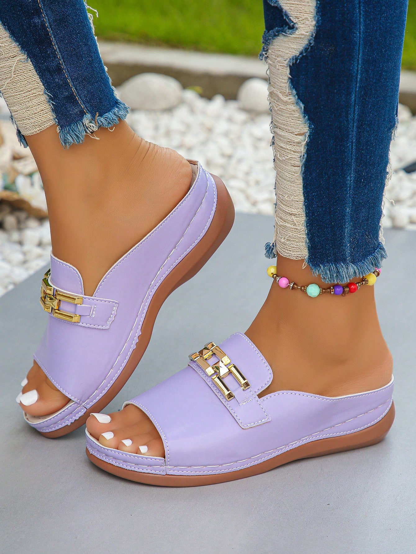 In Mauve Purple Women Shoes