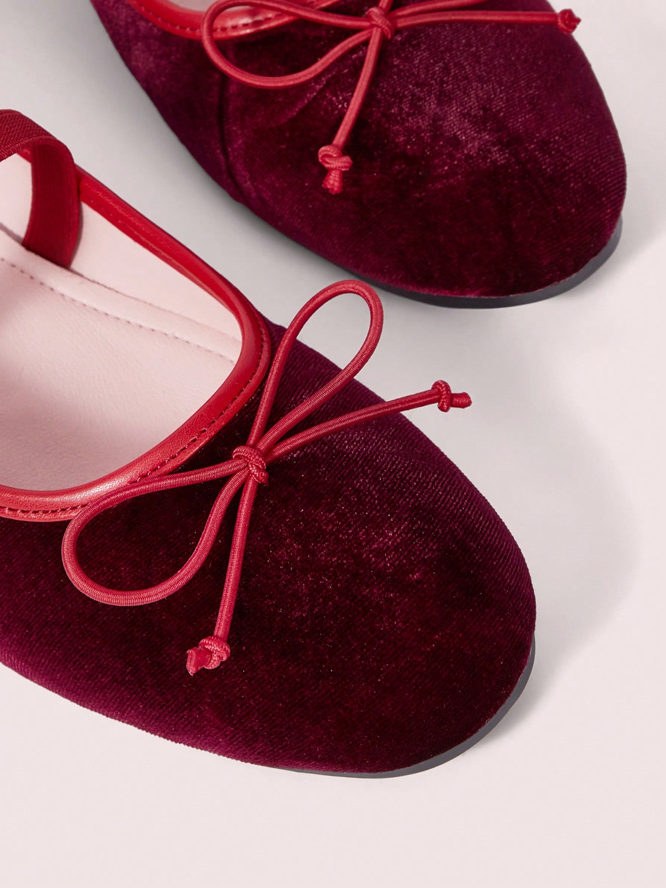 In Burgundy Women Flats