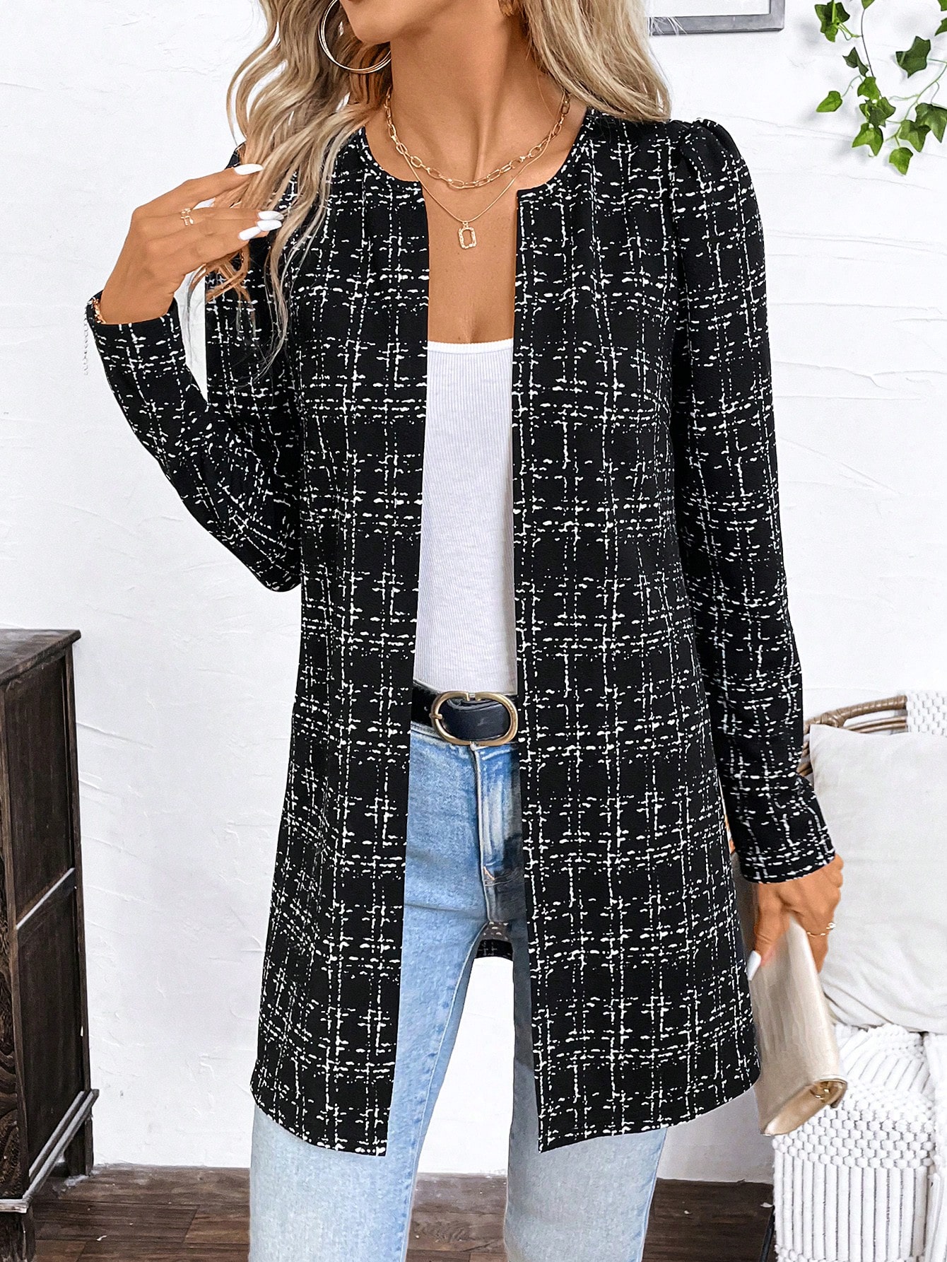 In Long Sleeve Women Coats