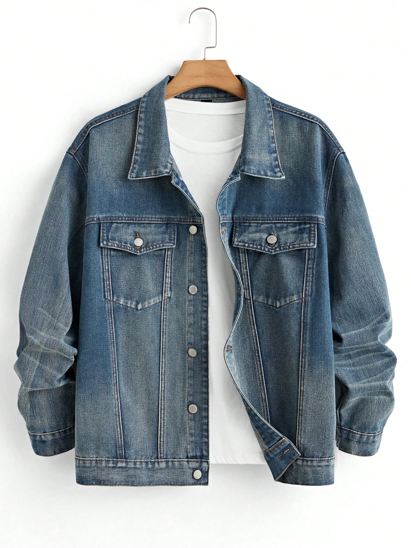 Men Plus Size Denim Jackets