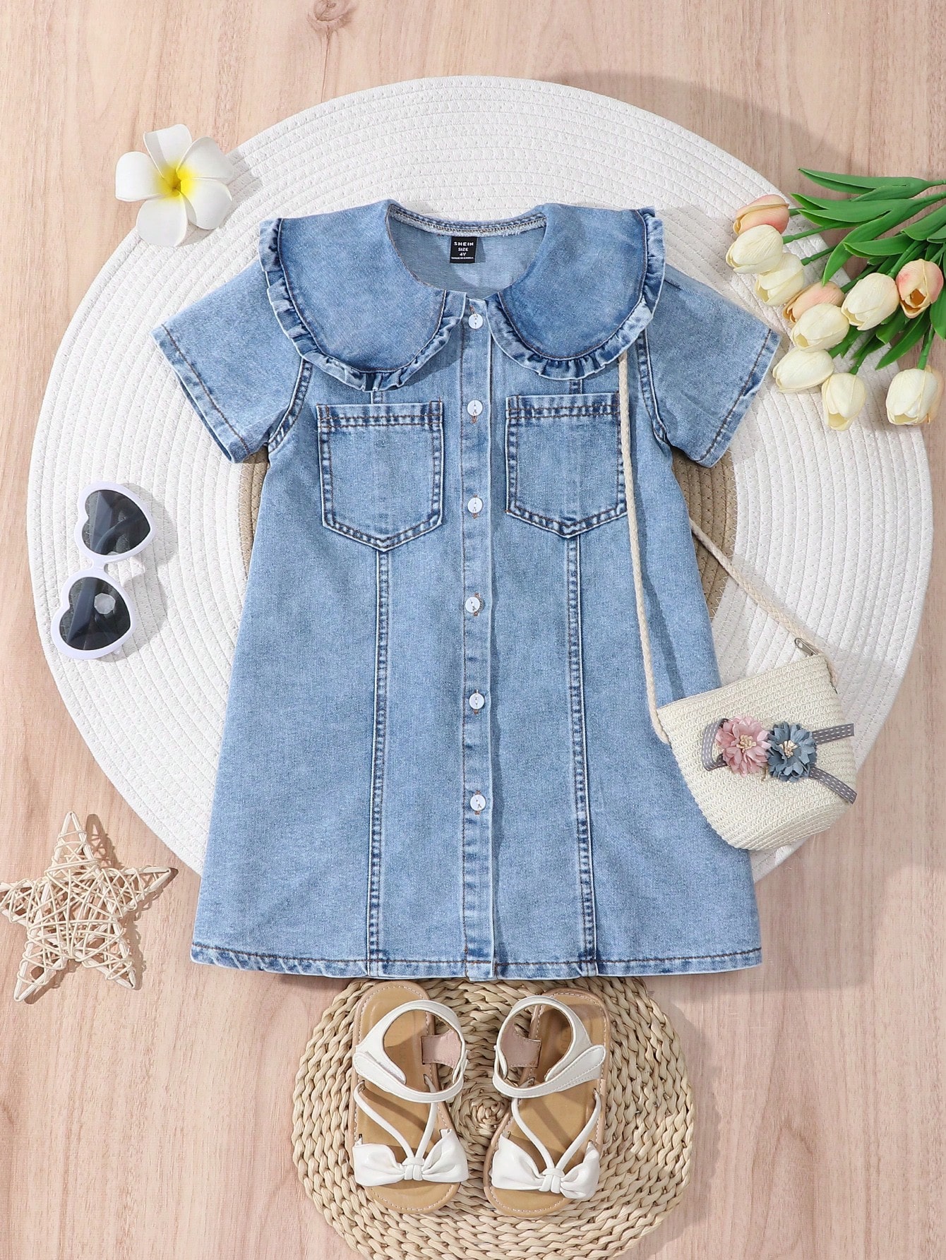 Young Girls Denim Dresses