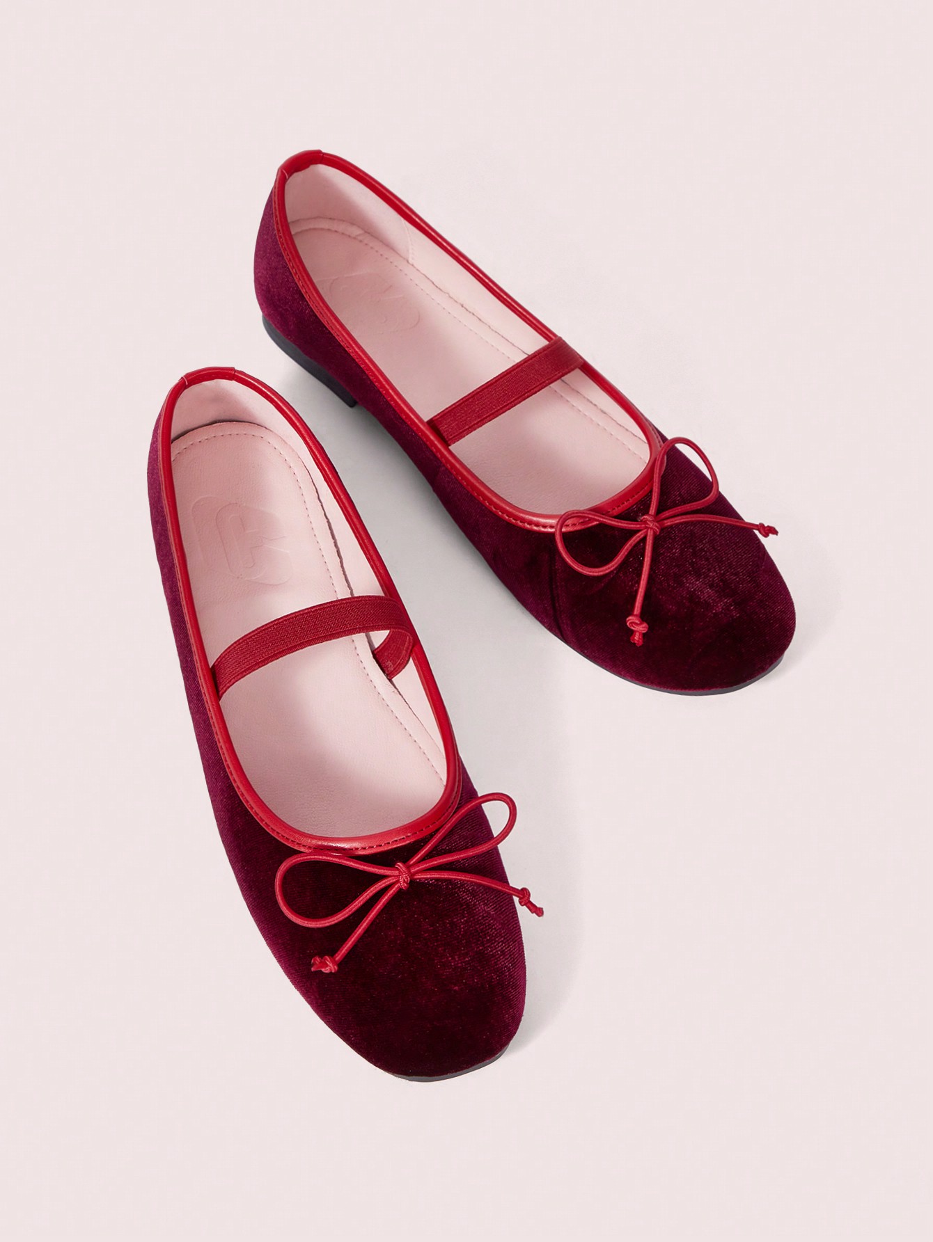 In Burgundy Women Flats