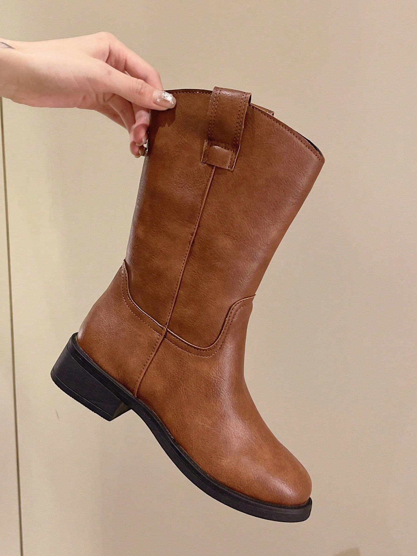 In Brown Women Mid-Calf Boots