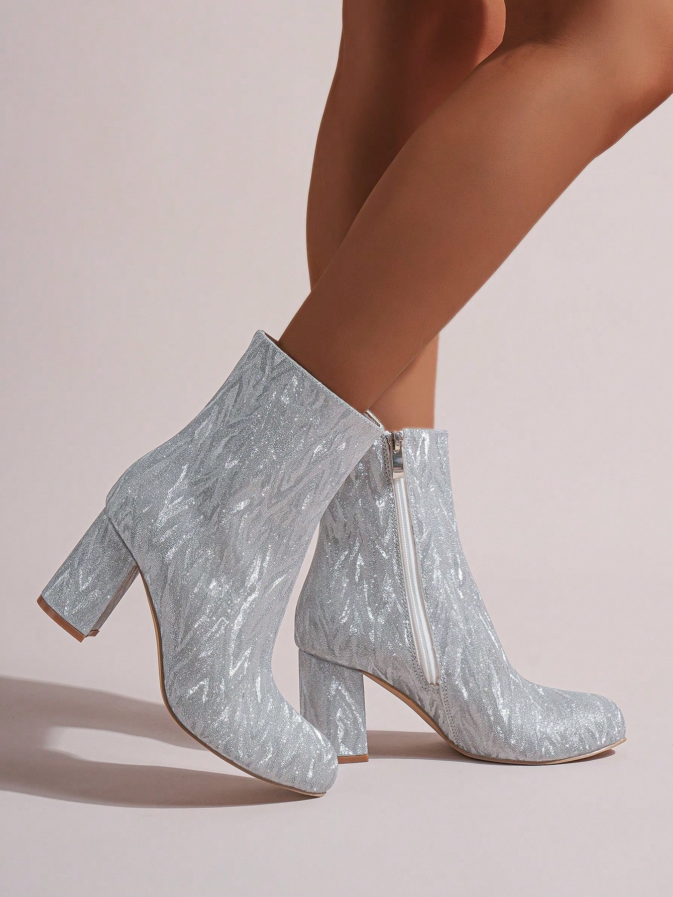 In Silver Women Ankle Boots & Booties