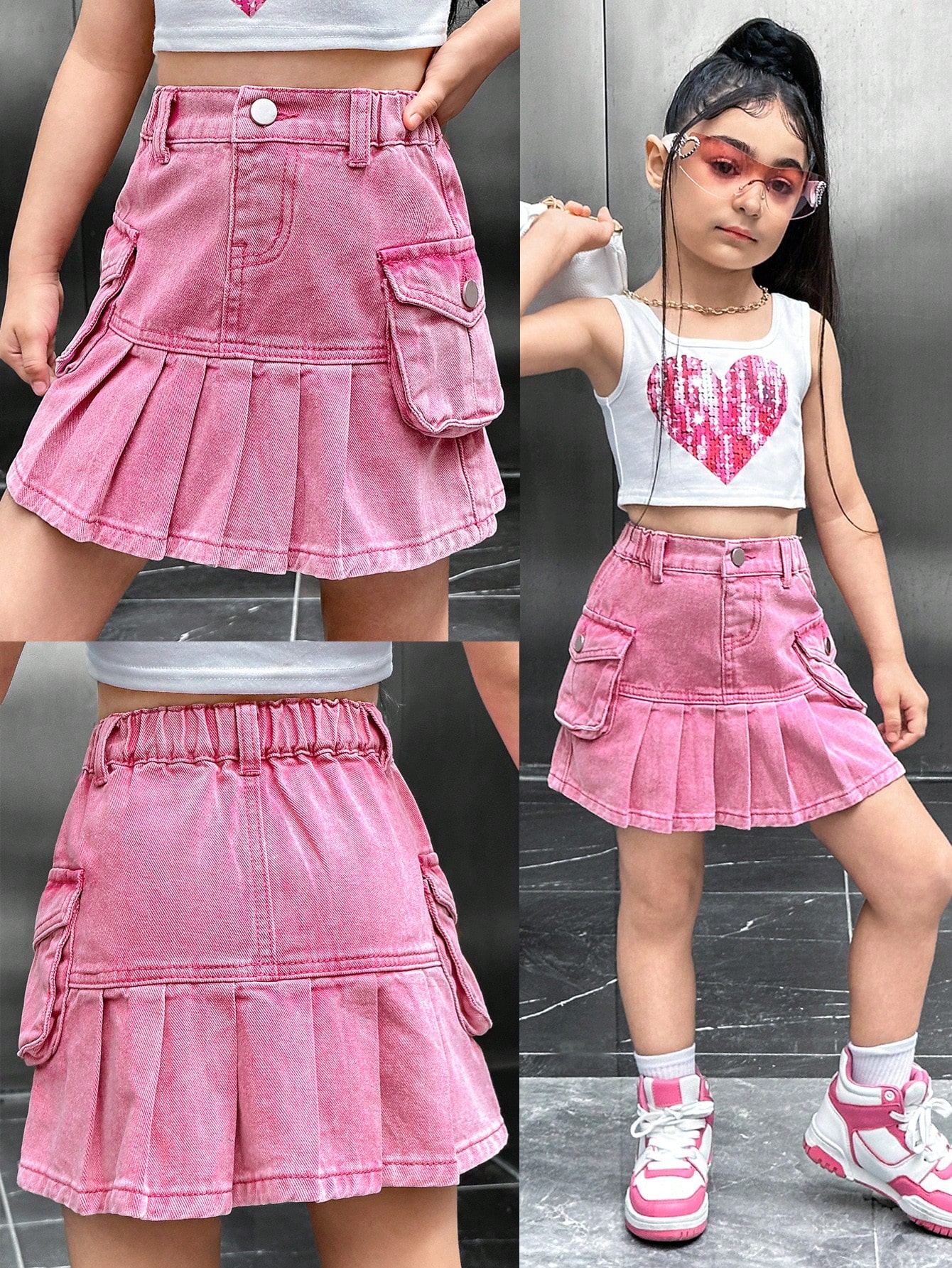 Young Girls Denim Skirts