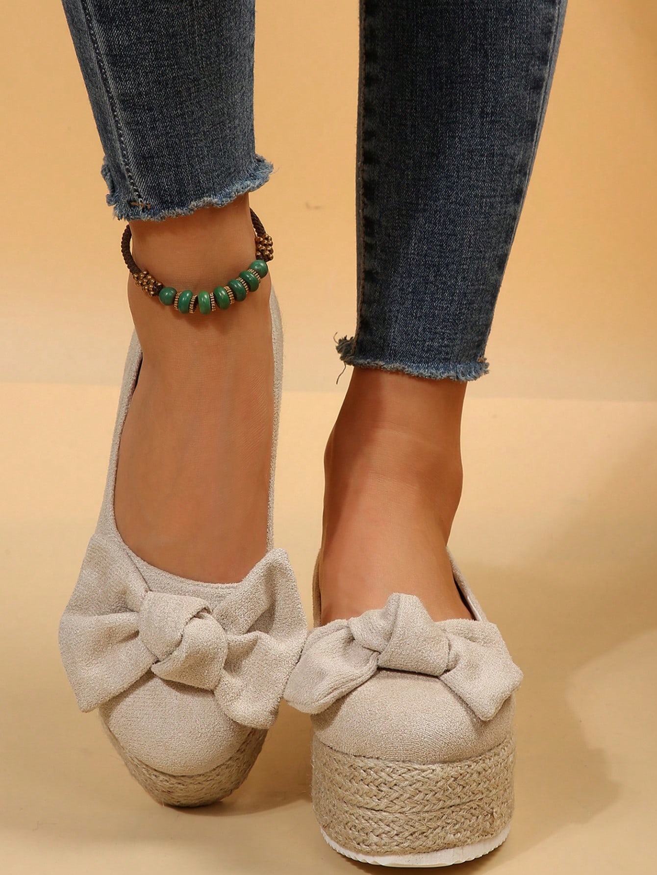 In Beige Women Wedges & Flatform