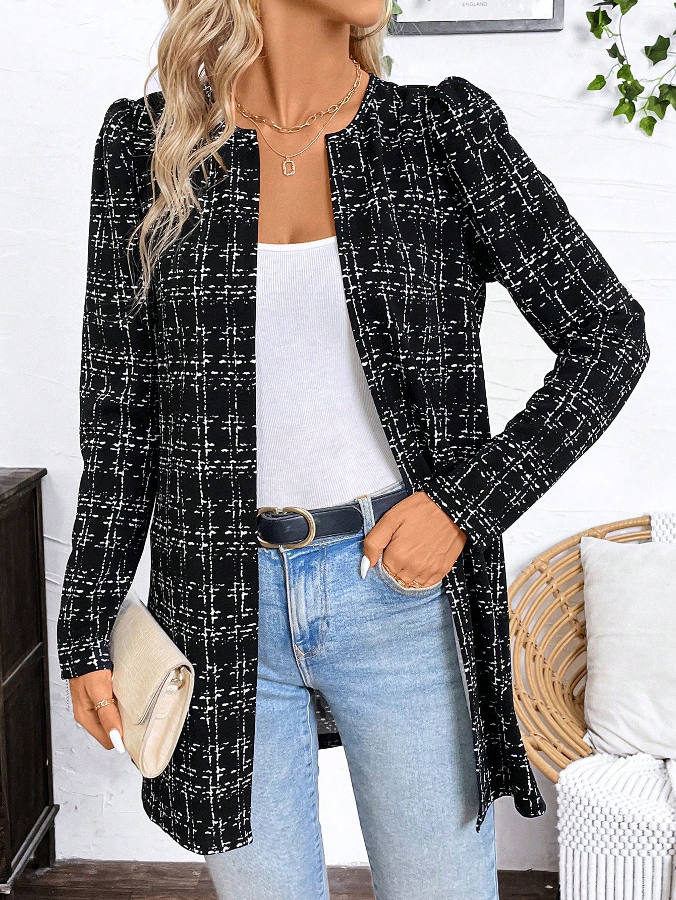 In Long Sleeve Women Coats