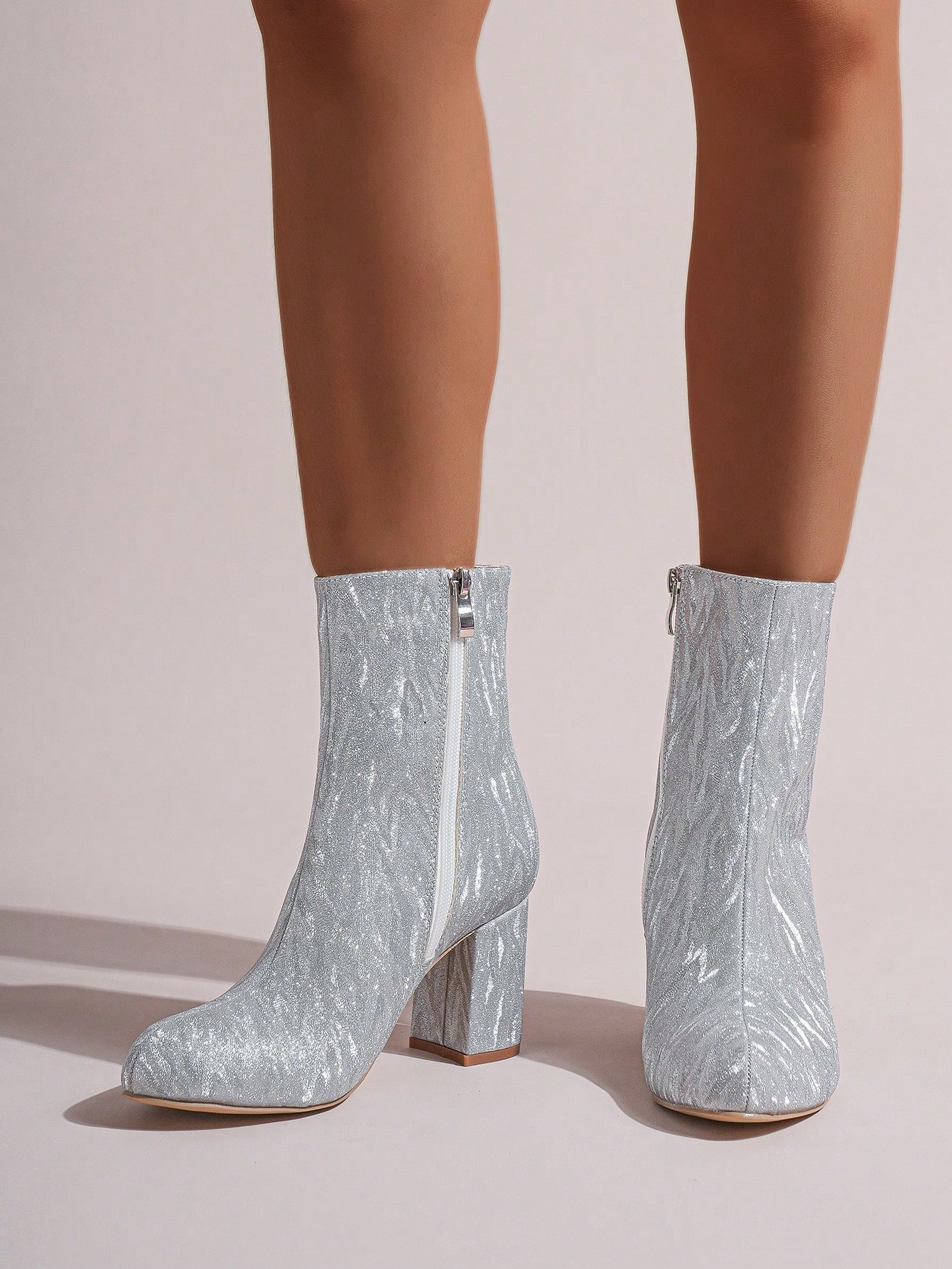 In Silver Women Ankle Boots & Booties