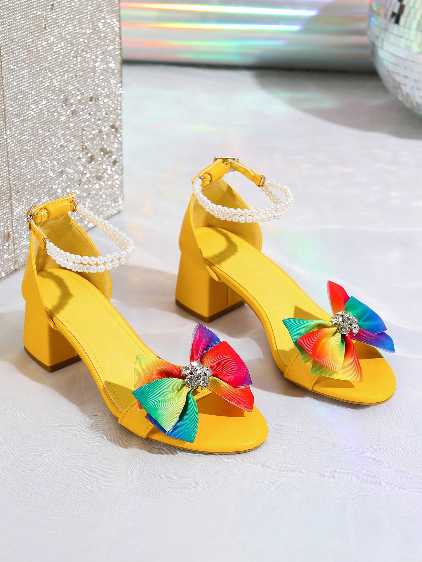 In Yellow Women Heeled Sandals