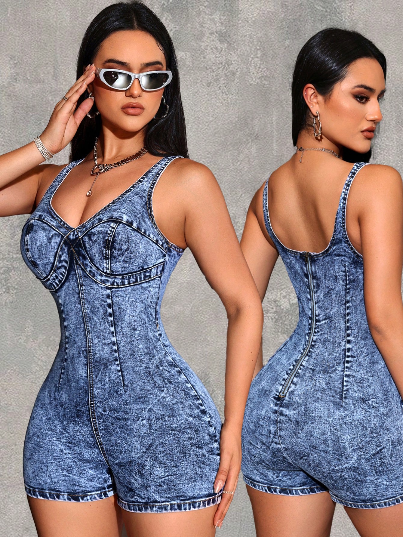 Women Denim Overalls & Jumpsuits