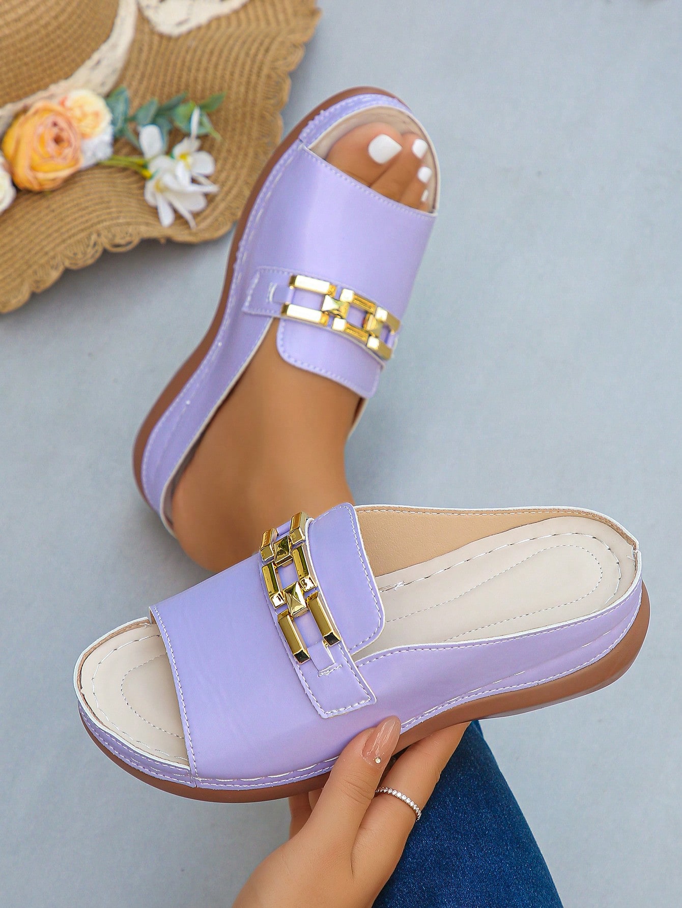 In Mauve Purple Women Shoes