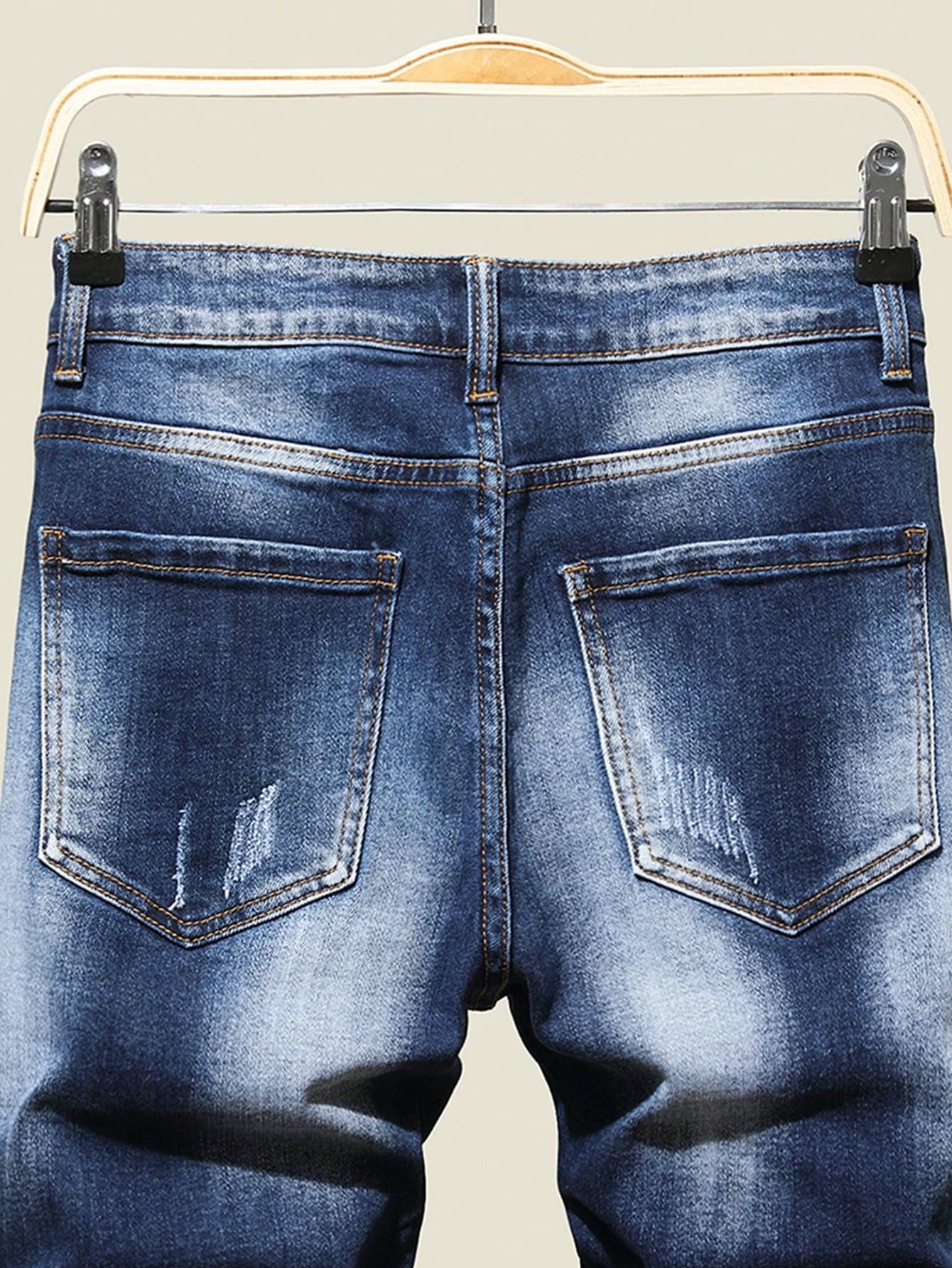 Men Plus Size Denim Shorts