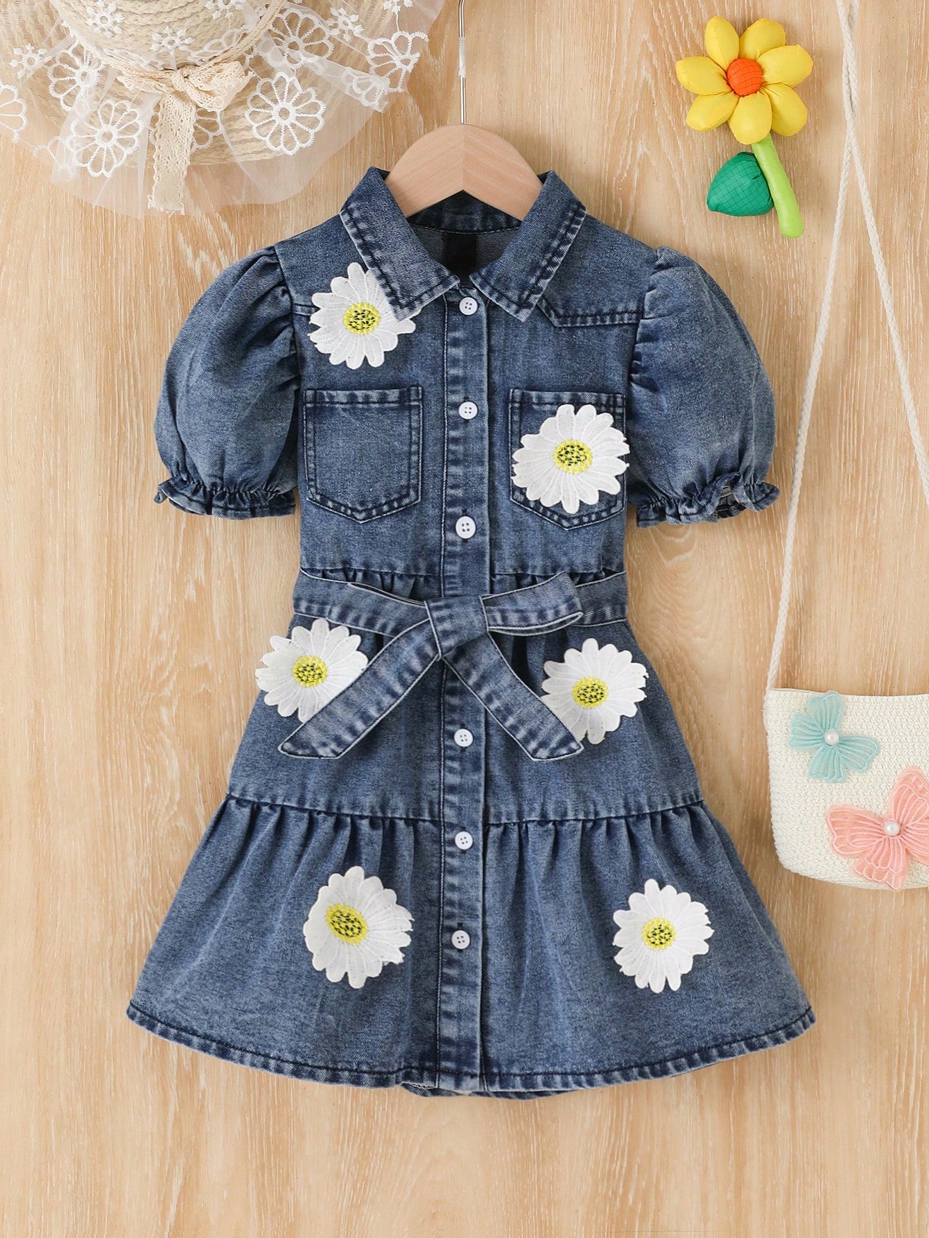 Young Girls Denim Dresses