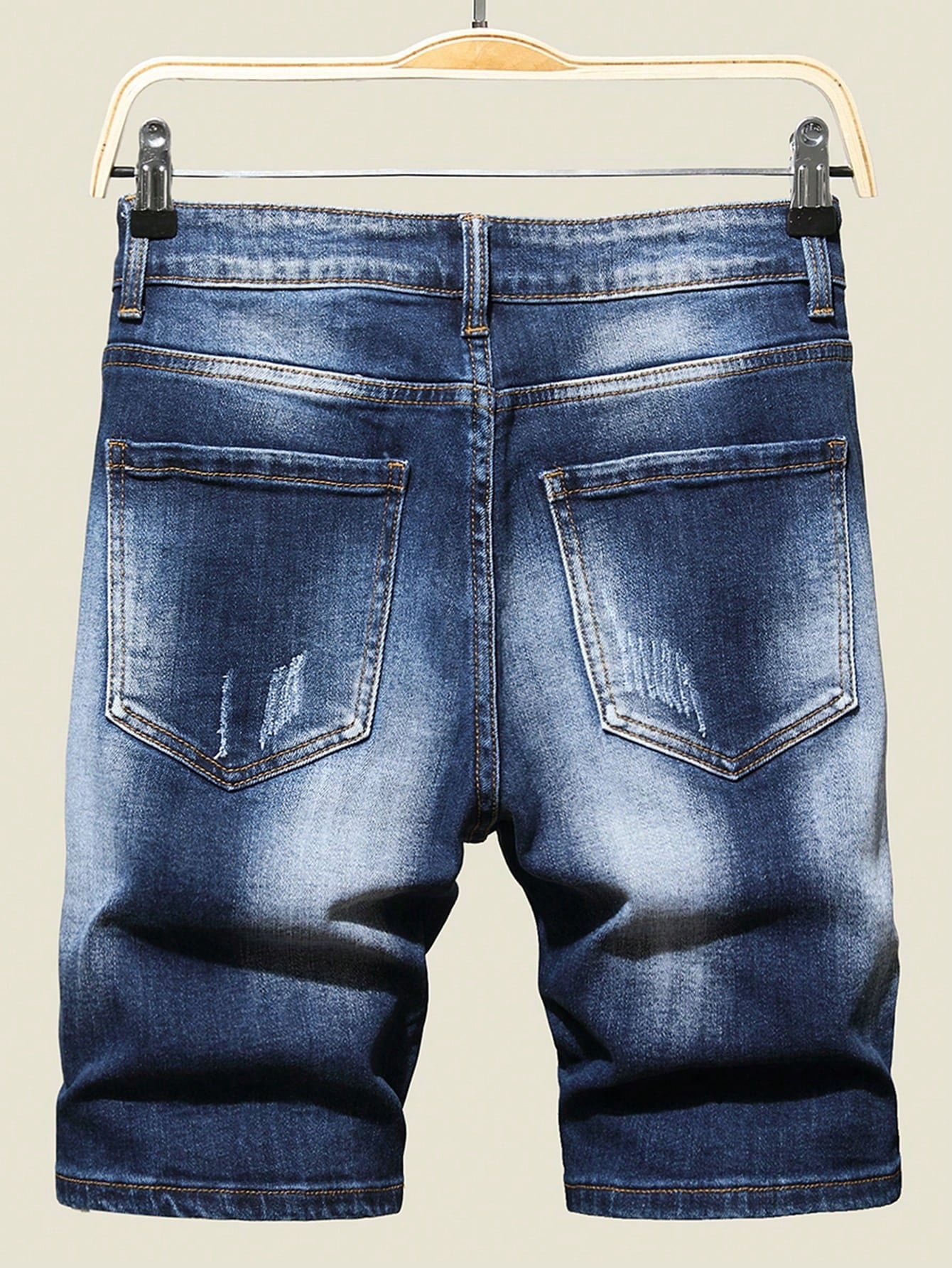 Men Plus Size Denim Shorts